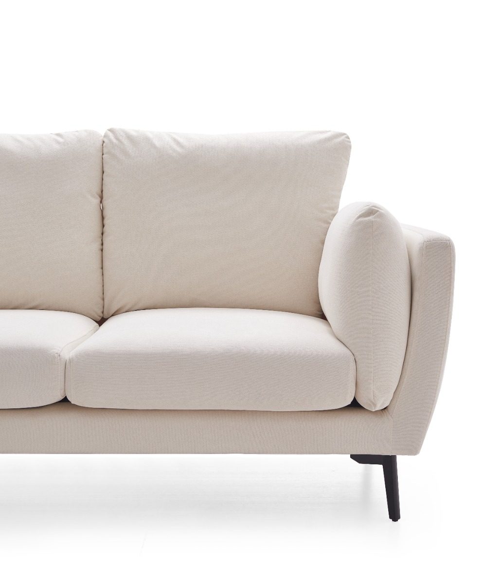 Aledwen 2-Seater Sofa – White Fabric