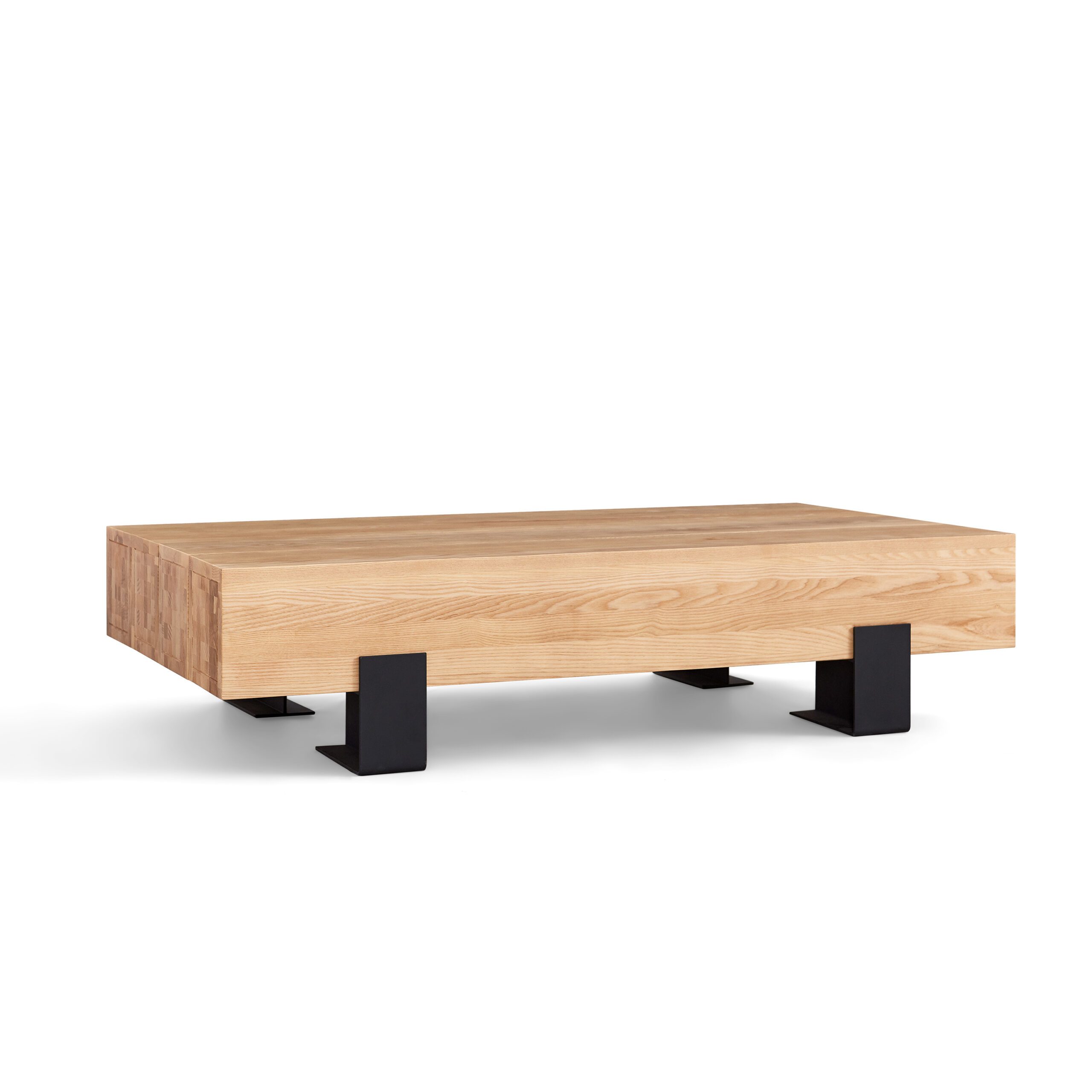 Adelmar Solid Ash Wood Coffee Table – 1.3M (Natural)