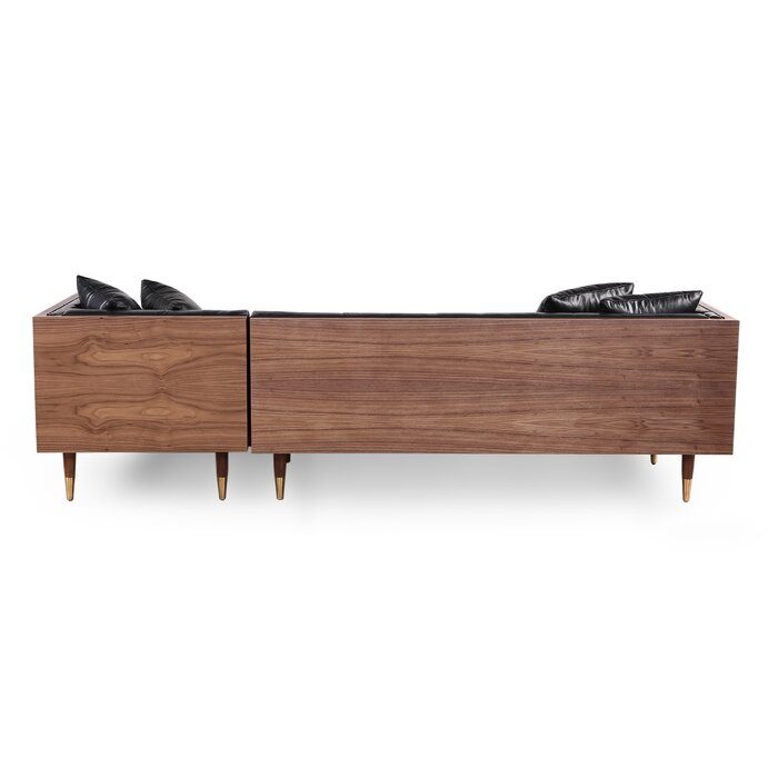 Lennox 2-Piece Leather Chaise Sectional