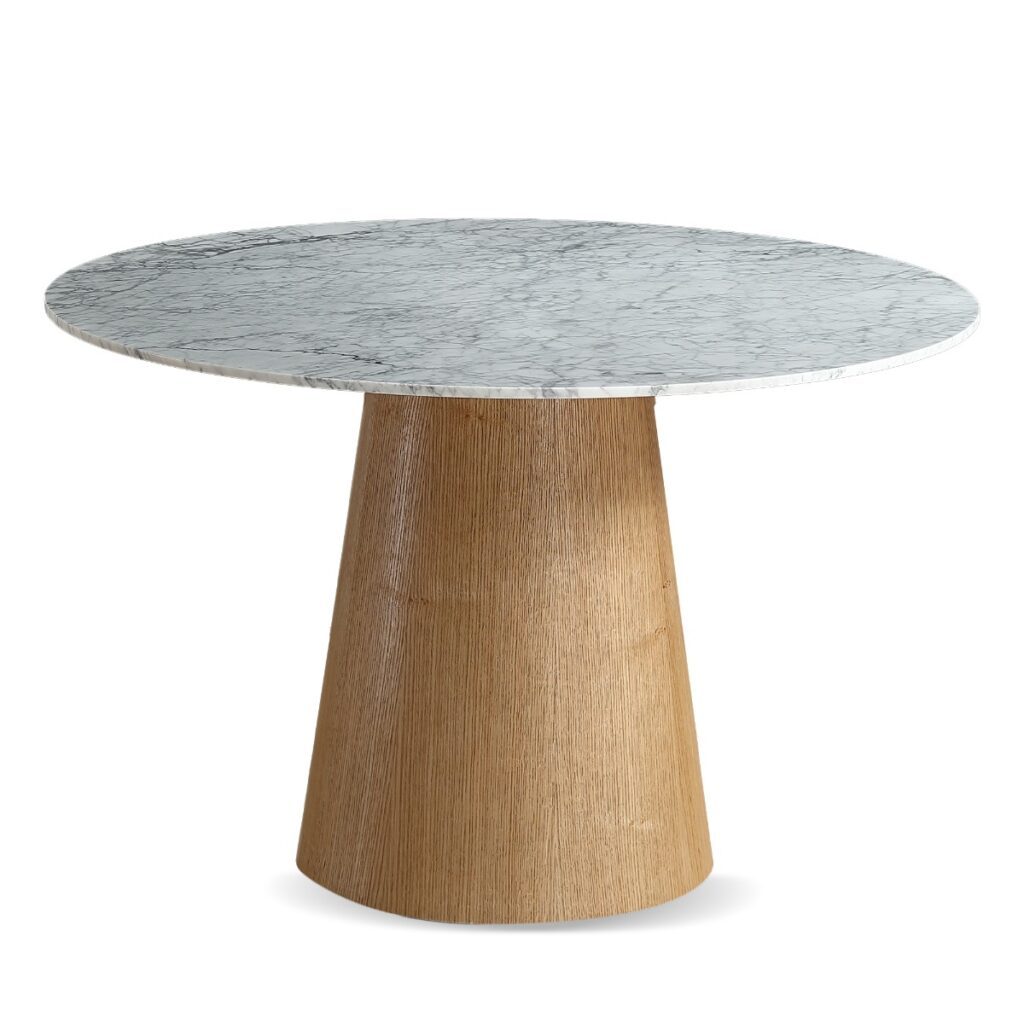 Hannah 1.2M Round Marble Dining Table