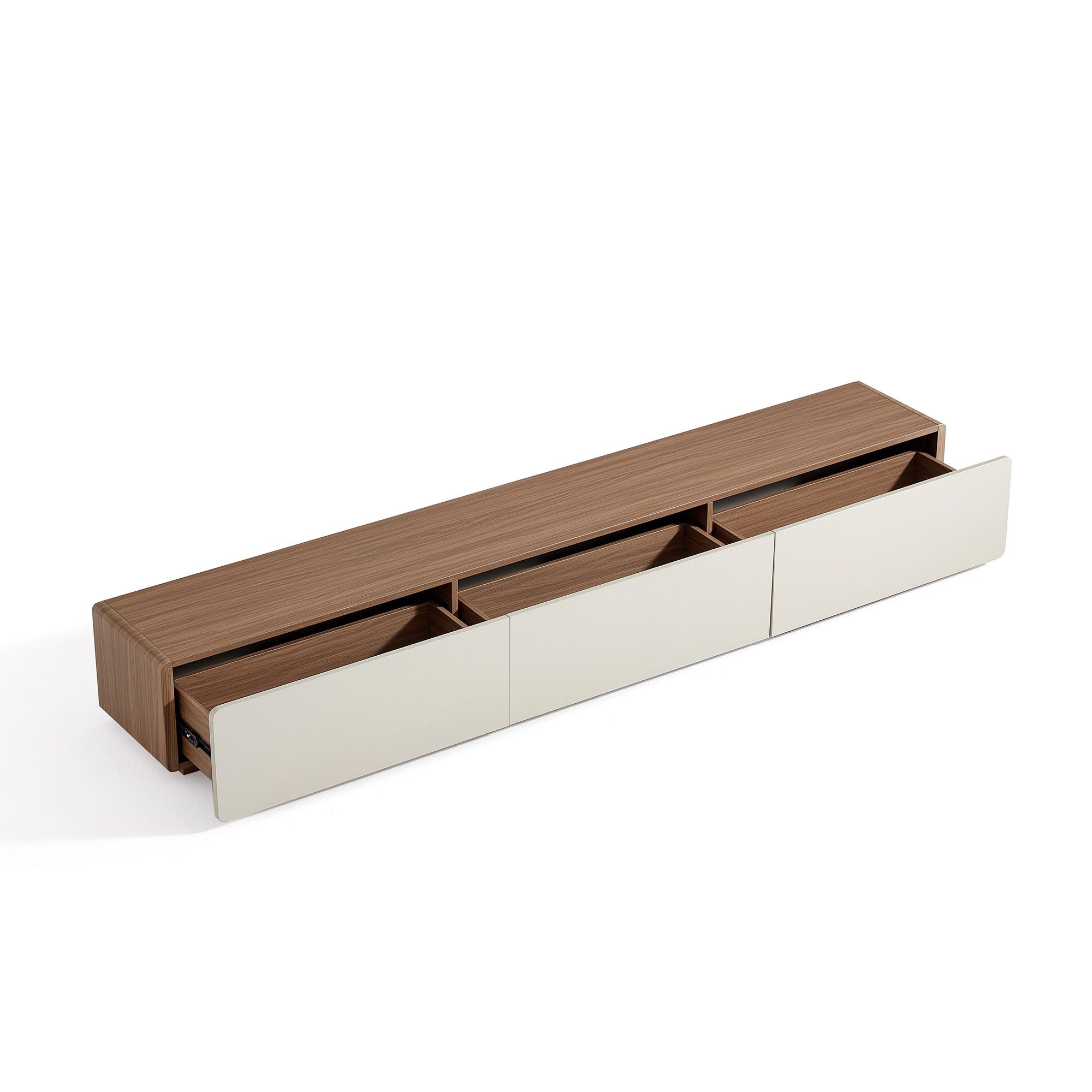 Ayelin Grey/Walnut TV Console