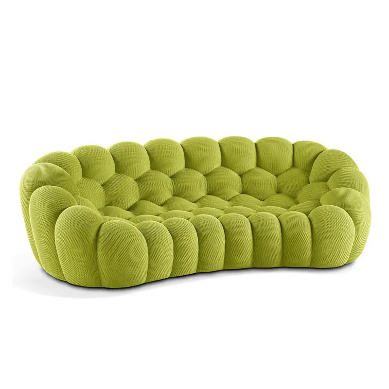 LUNARA Velvet Cloud 3-Seater Sofa