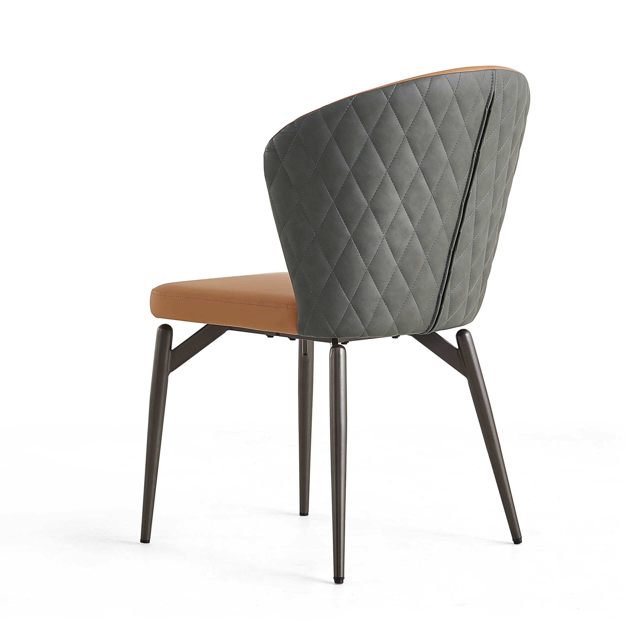 lvria Faux Leather Chair – Tawny