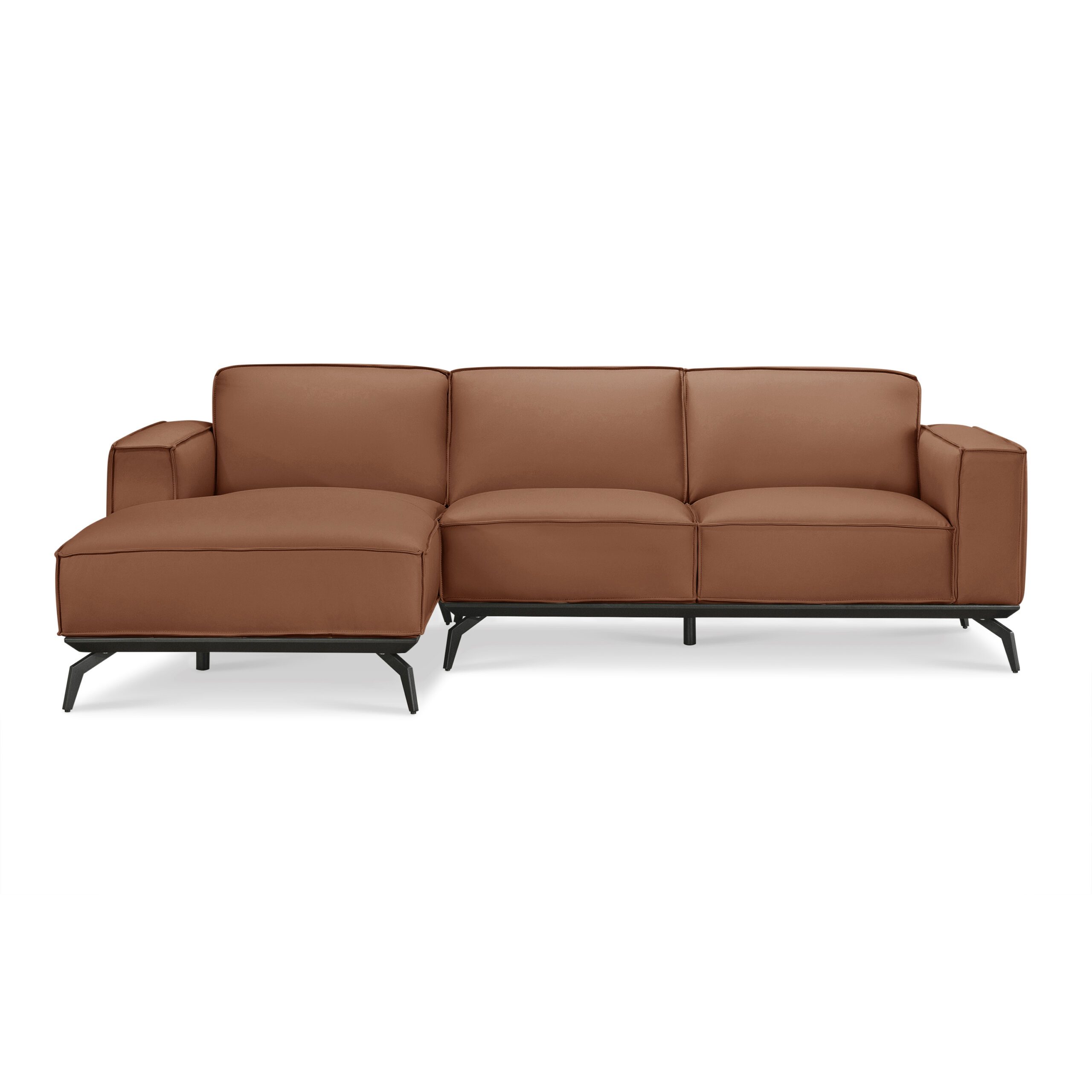 Mateus Full Leather L-Shape Sofa