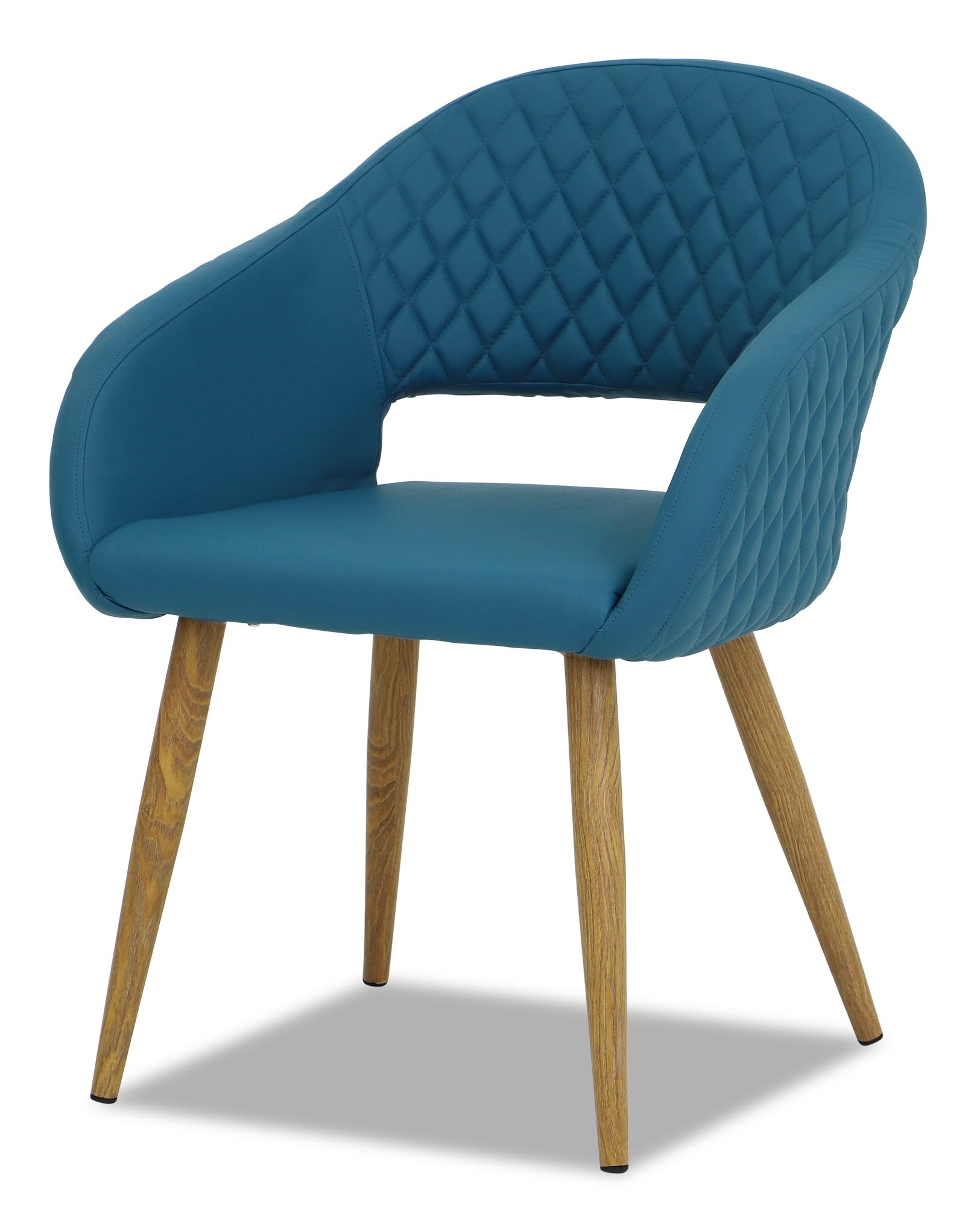 Kian Faux Leather Armchair – Teal