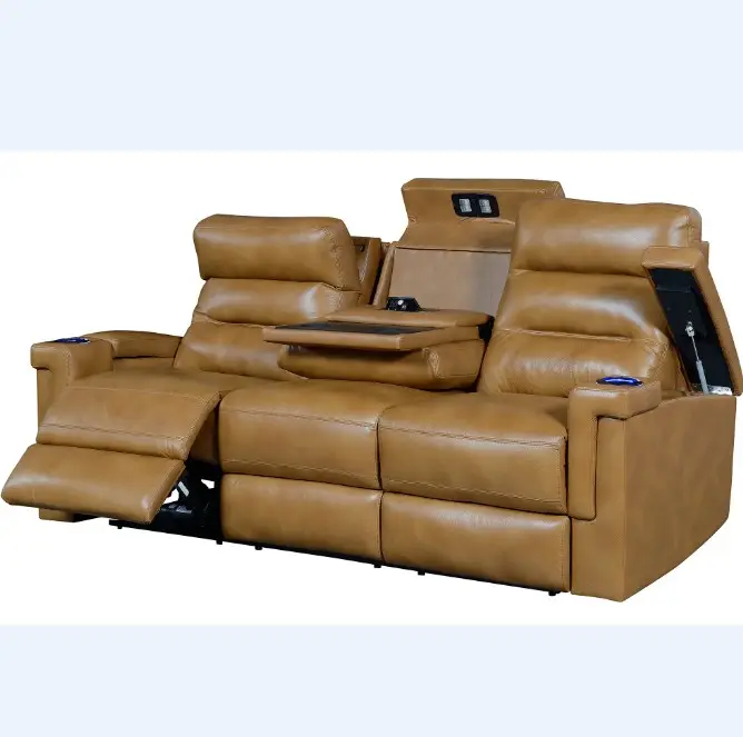 Valentio Premium 2-Seater Recliner Sofa with Console