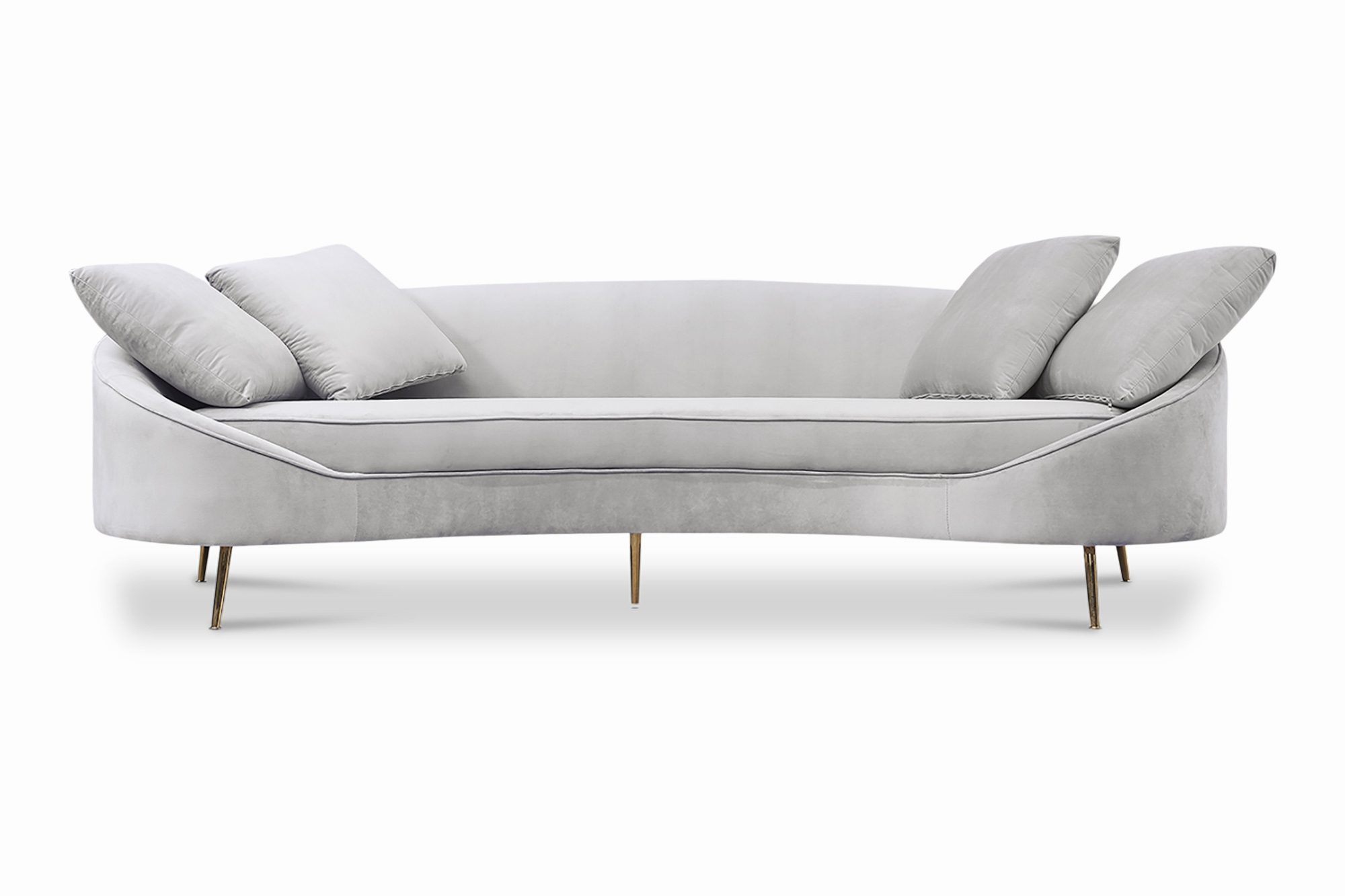 Svelte 4-Seater Sofa (Light Grey)