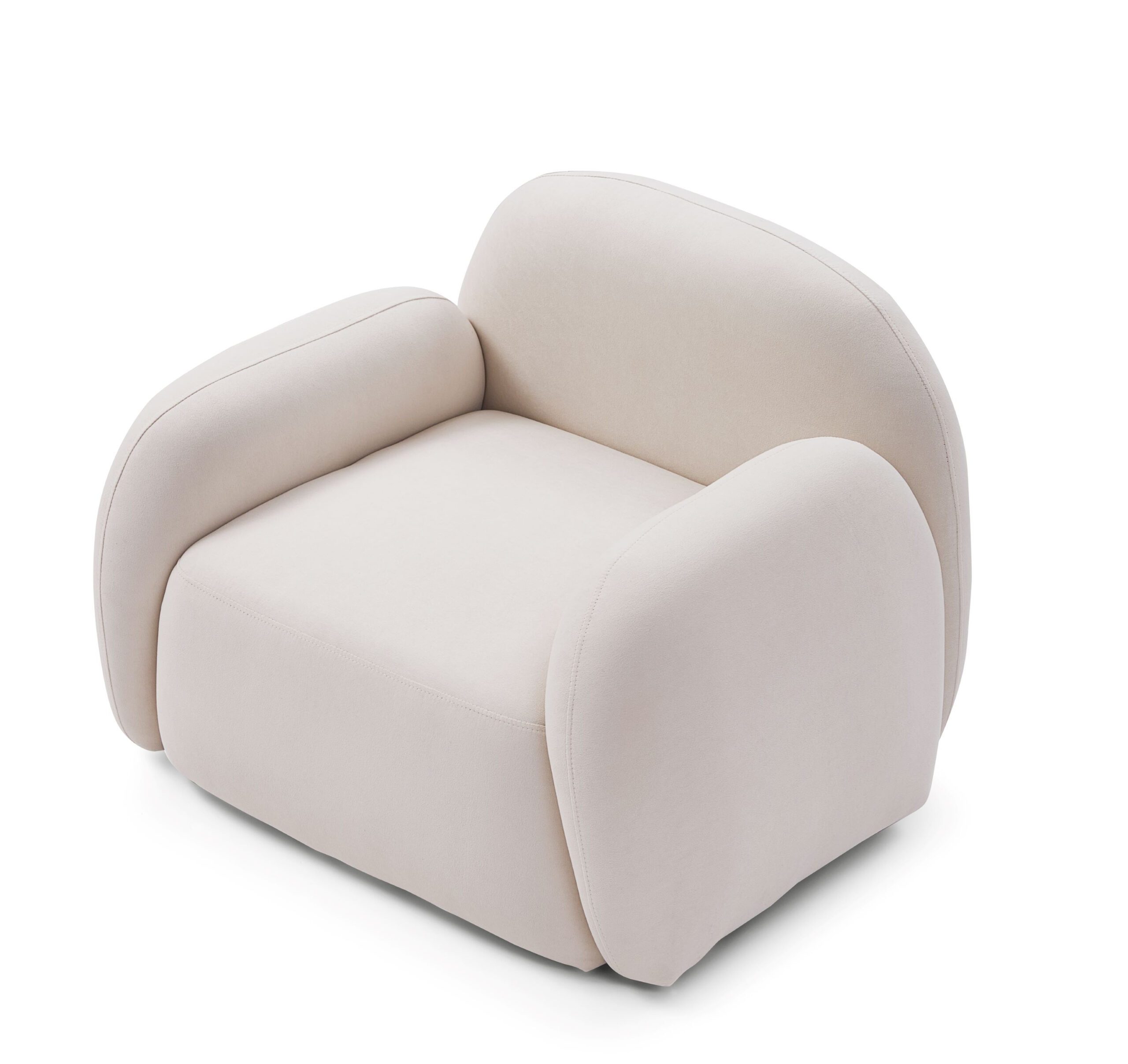 Glynae Beige Upholstered Armchair
