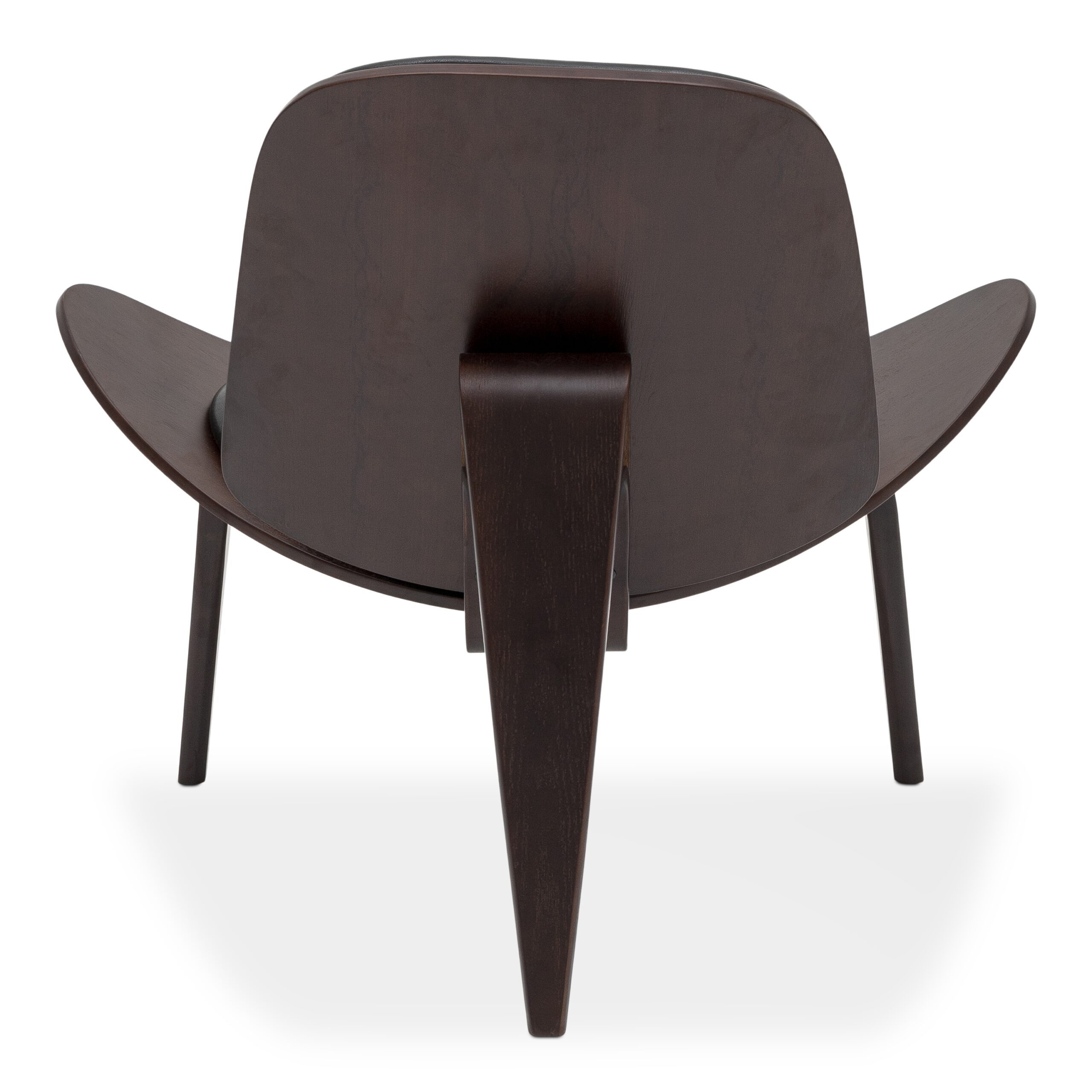 Tatum Walnut Veneer Accent Chair with PVC Upholstery