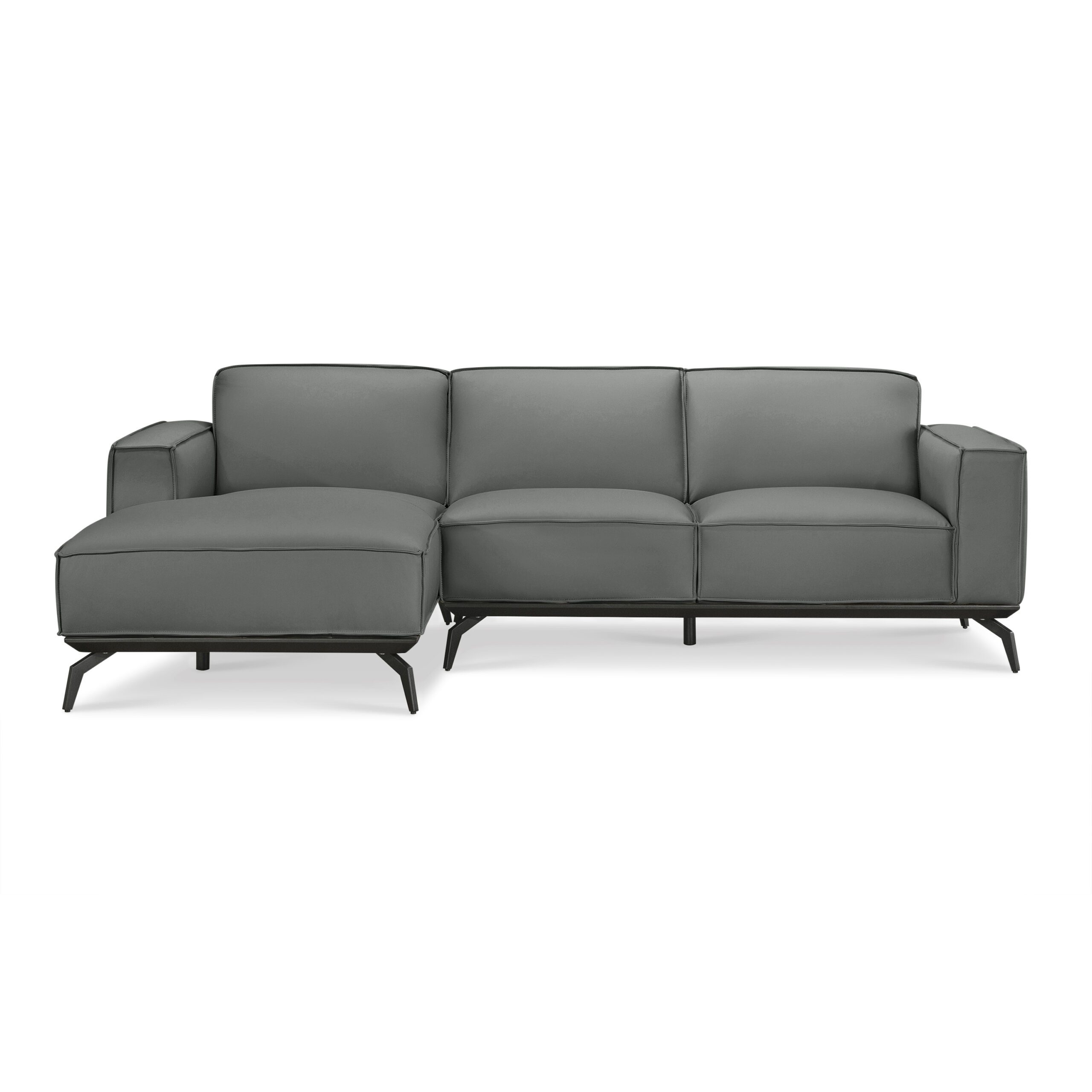 Mateus Full Leather L-Shape Sofa