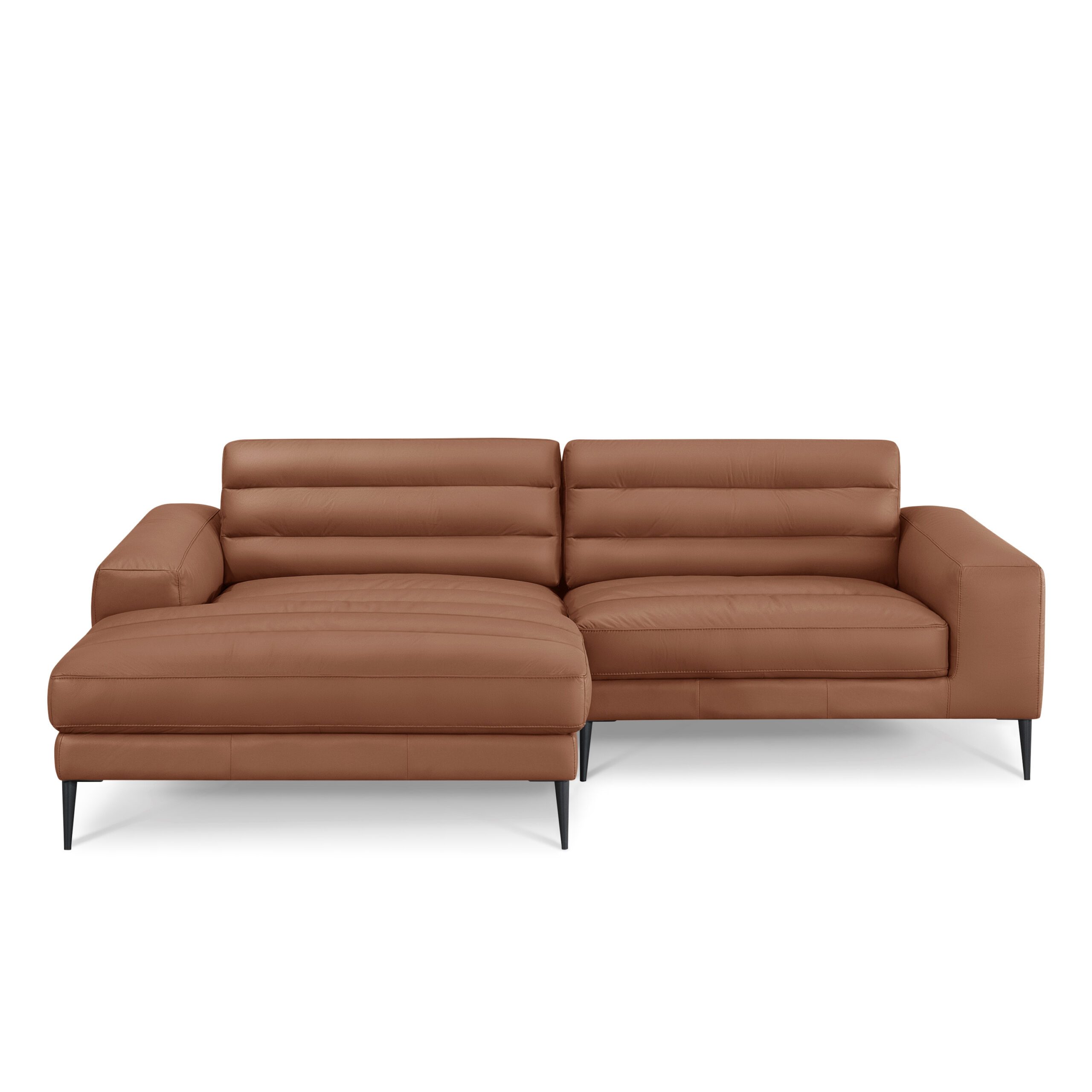 Vicente L-Shape Full Leather Sofa – Top Grain European Leather