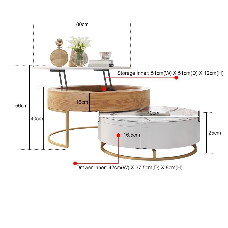 Perseus II Nesting Coffee Table