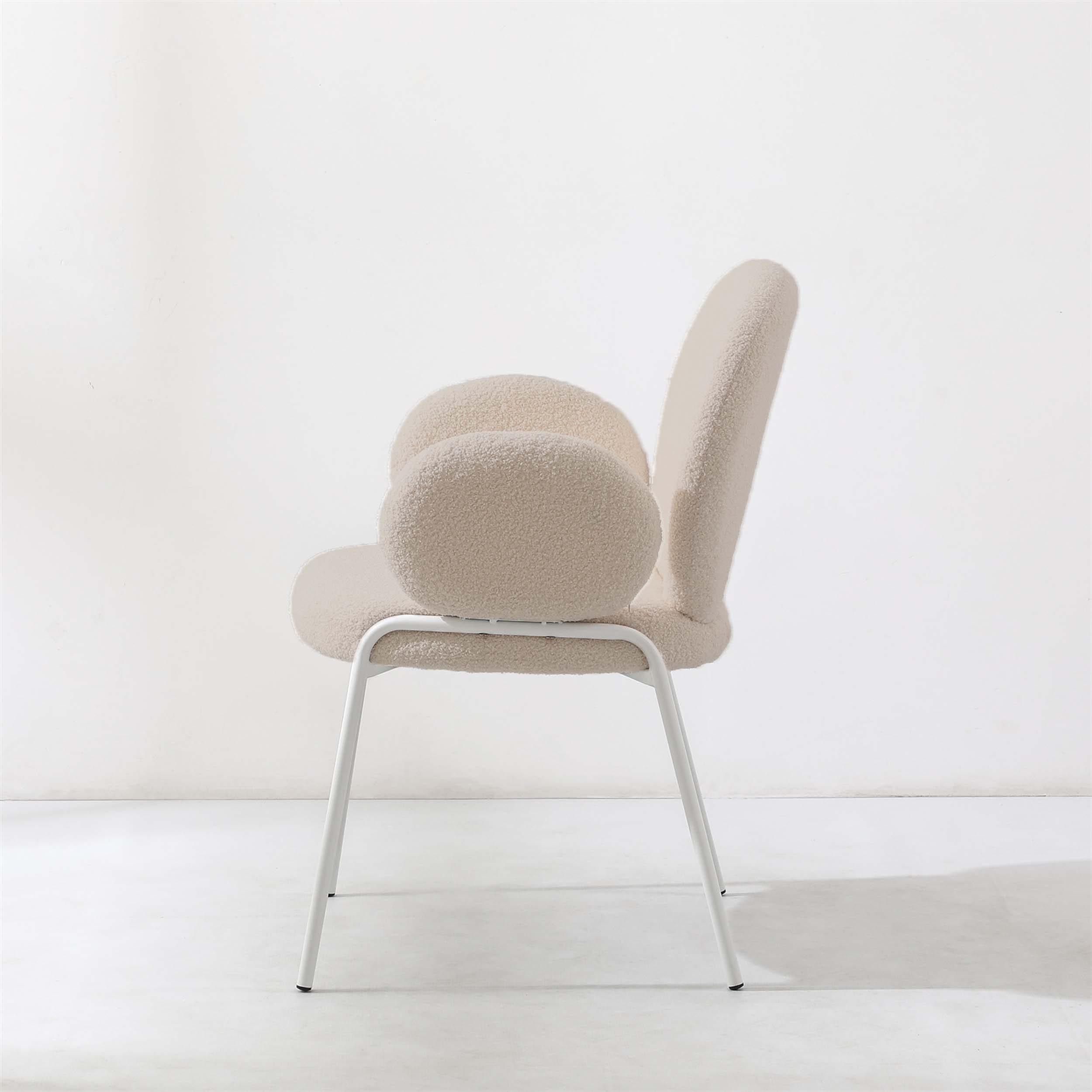 Dantel Sherpa Fabric Armchair