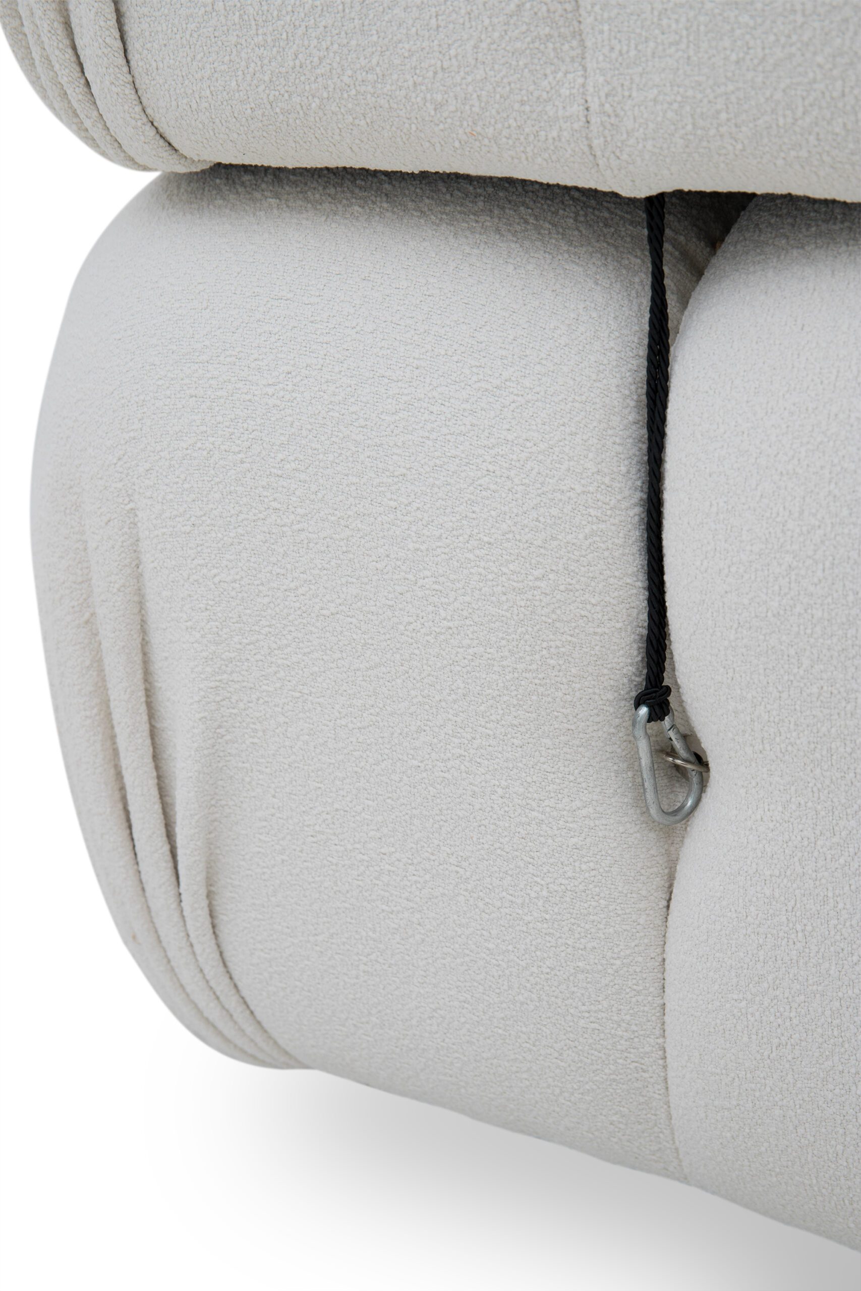 Gracie 2-Seater Sofa – White Boucle
