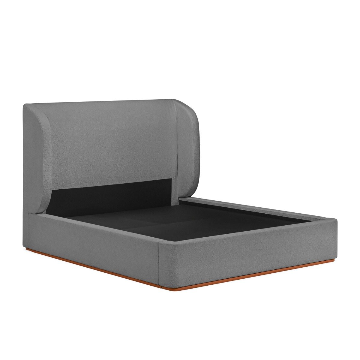Rosaura Wabi-Sabi Boucle Fabric Bed Frame