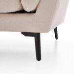 Aledwen 2-Seater Sofa – White Fabric
