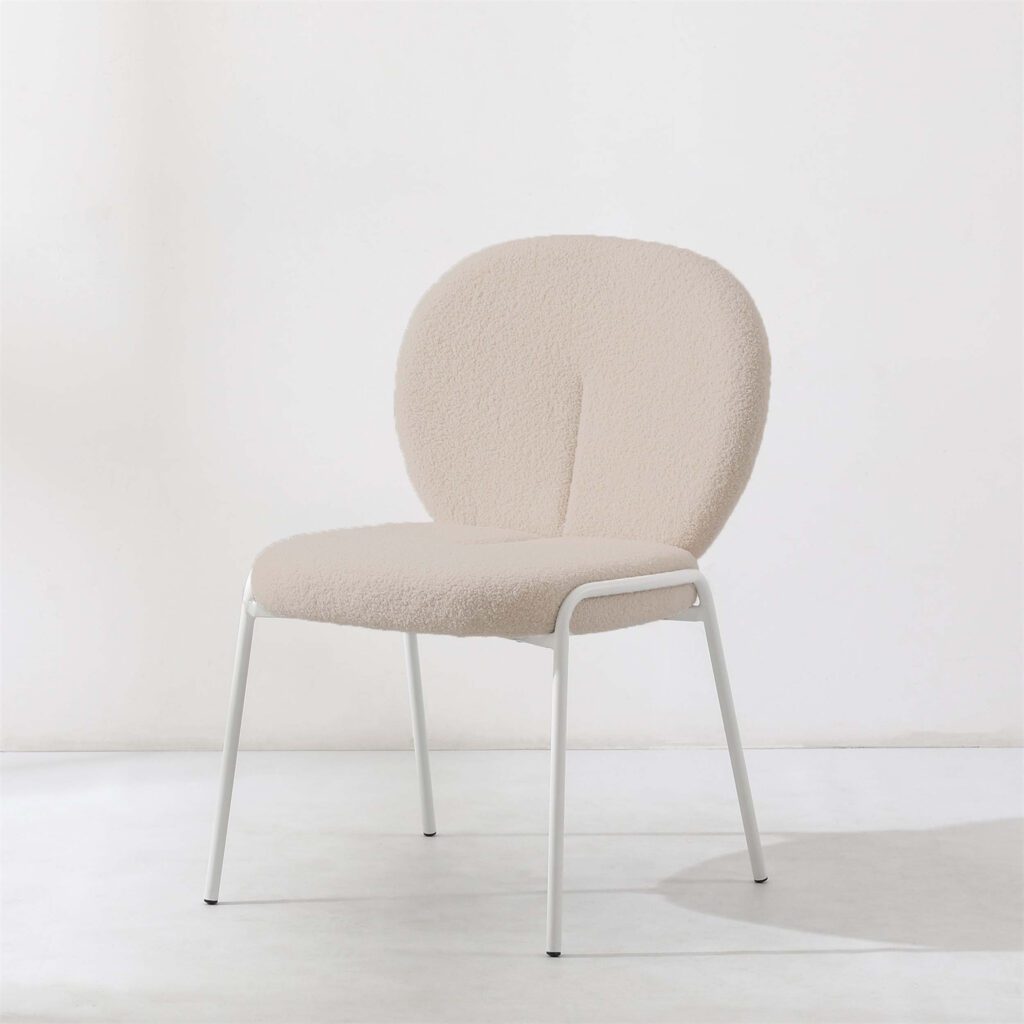 Dantel Sherpa Fabric Accent Chair