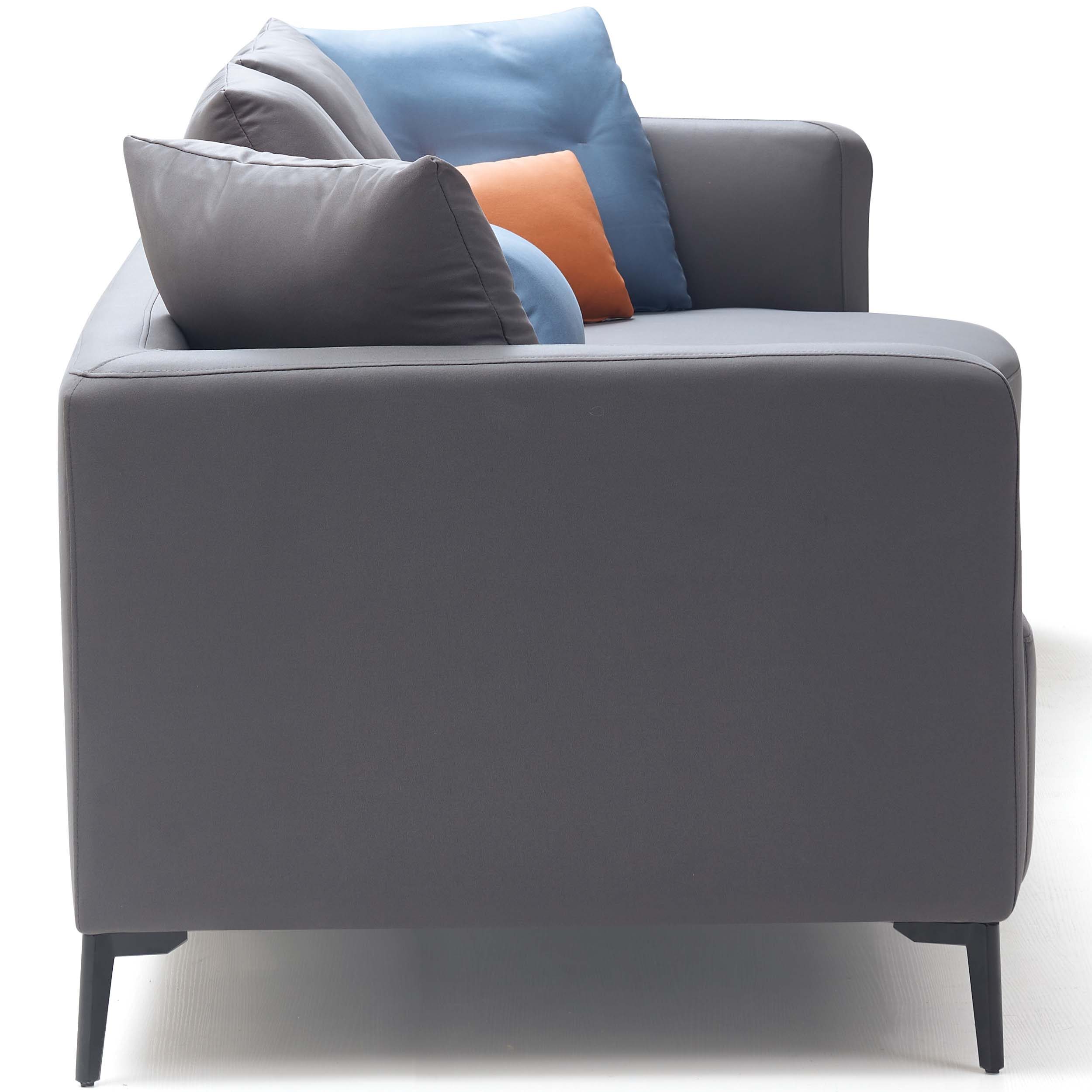 Westbroc 4-Seater Left Chaise Sofa in Dark Grey