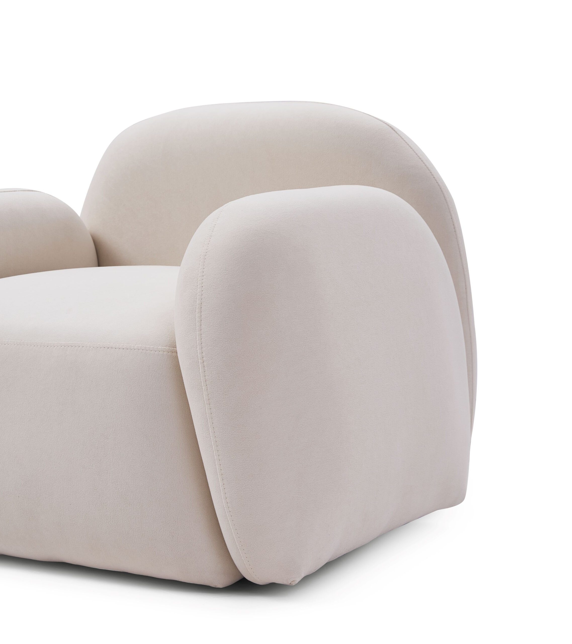 Glynae Beige Upholstered Armchair
