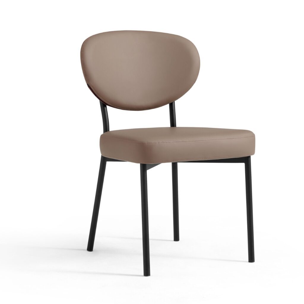 Choni Faux Leather Armless Chair