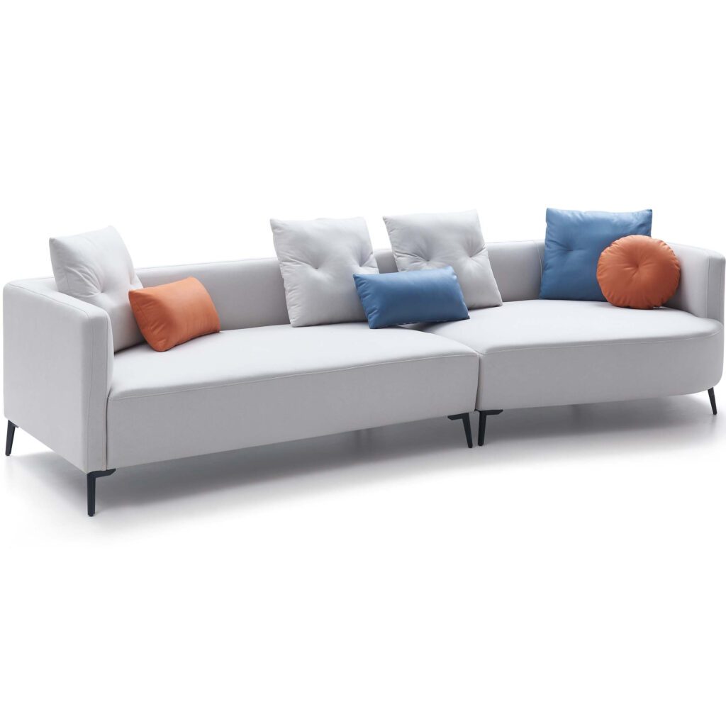 Westbroc 4-Seater Chaise Sofa – Off White (Left Chaise)