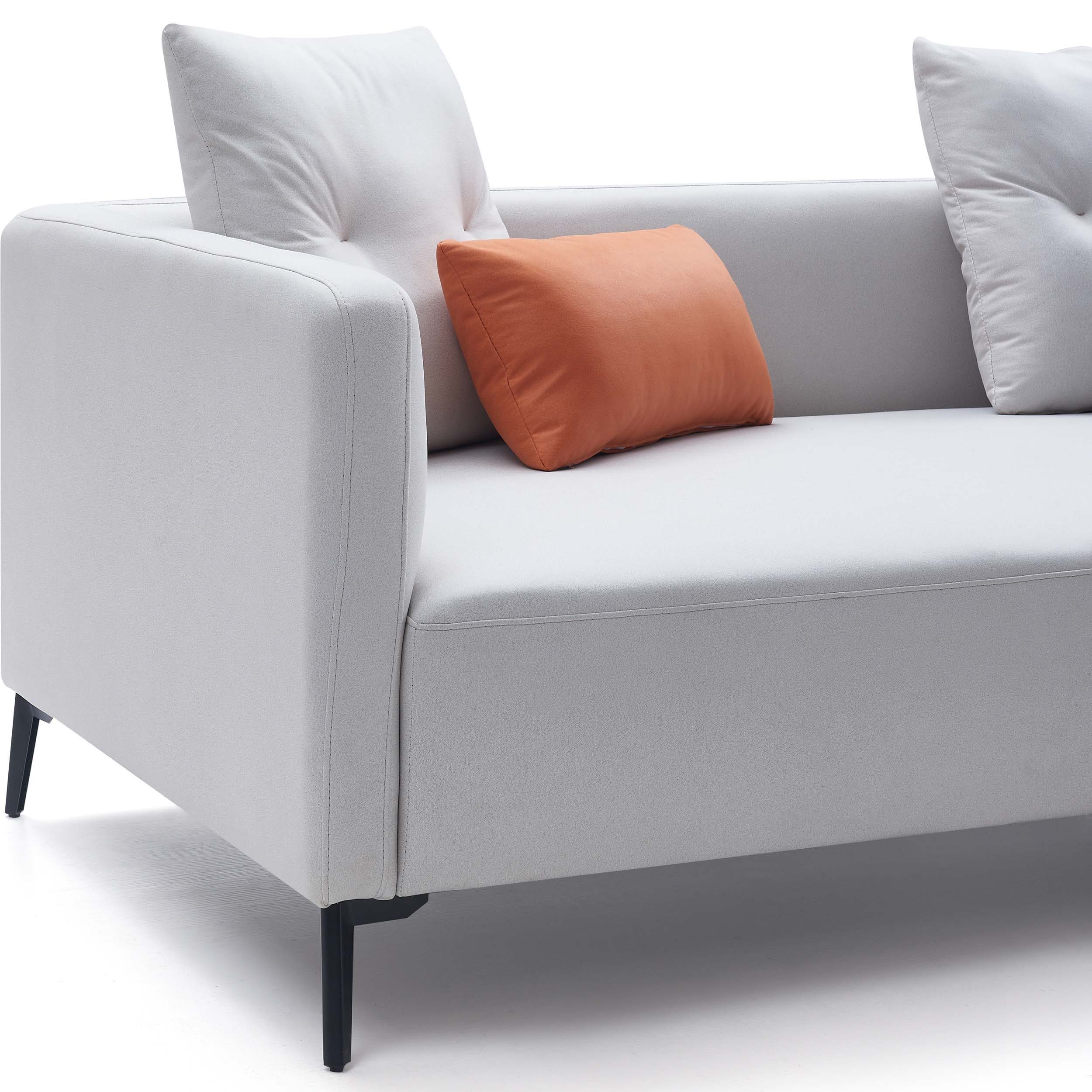 Westbroc 4-Seater Chaise Sofa – Off White (Left Chaise)