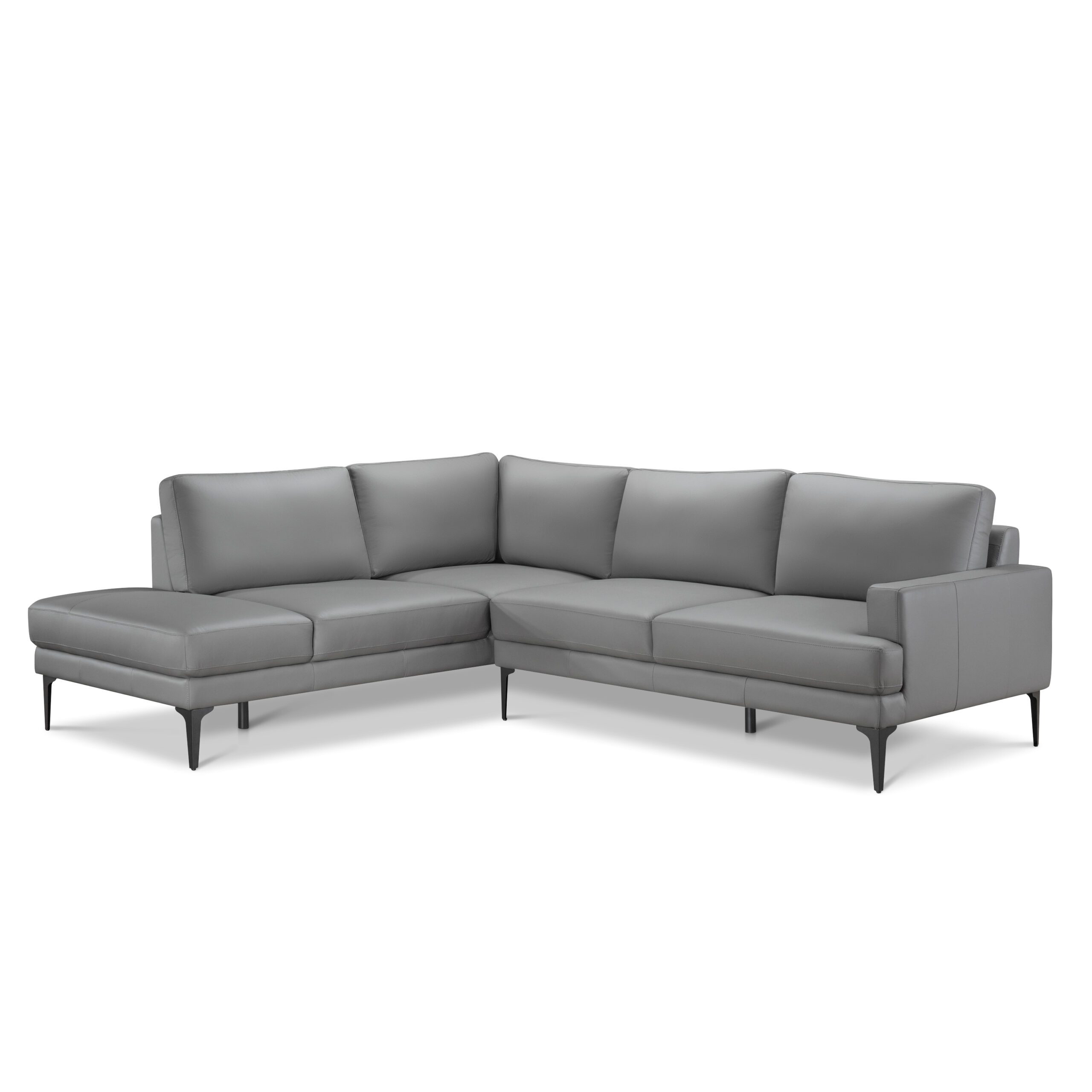 Faleak Premium Full Leather L-Shape Sofa