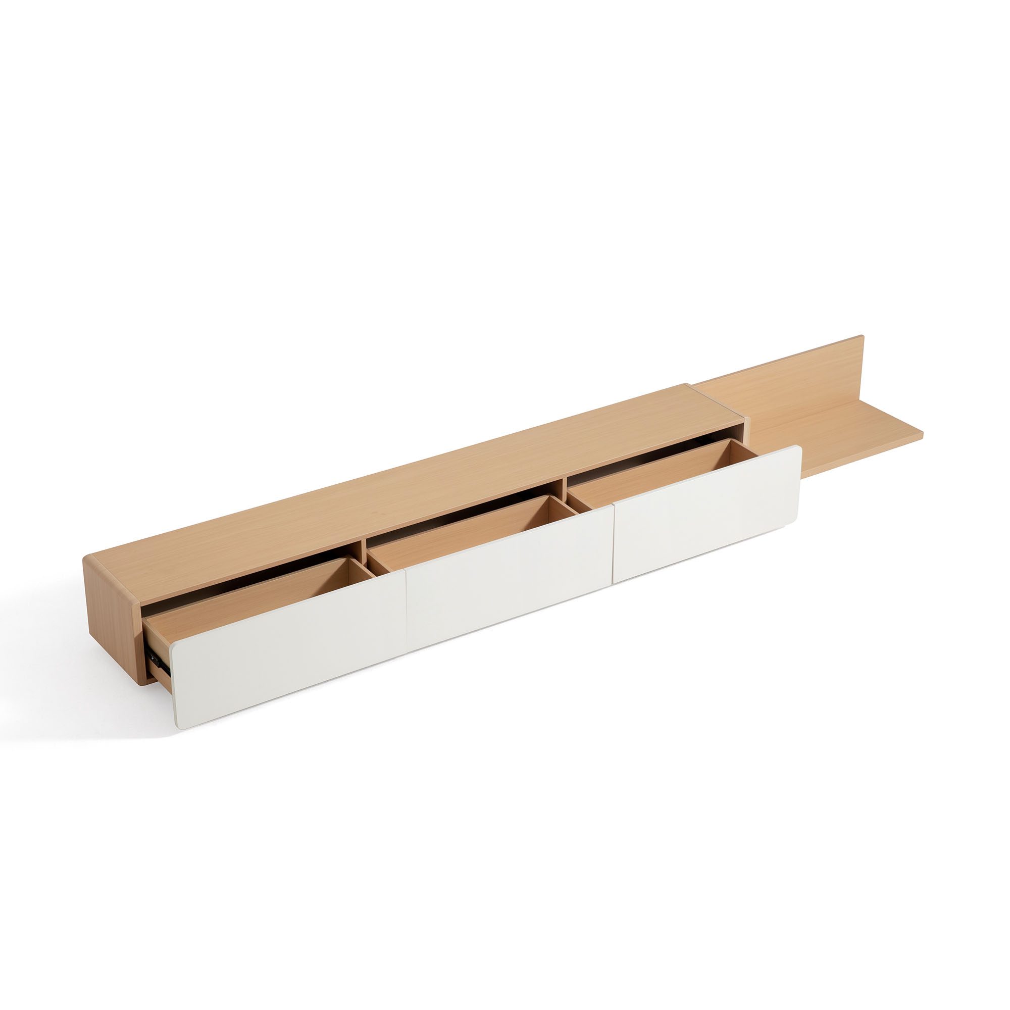 Ayelin Extendable TV Console with Drawers