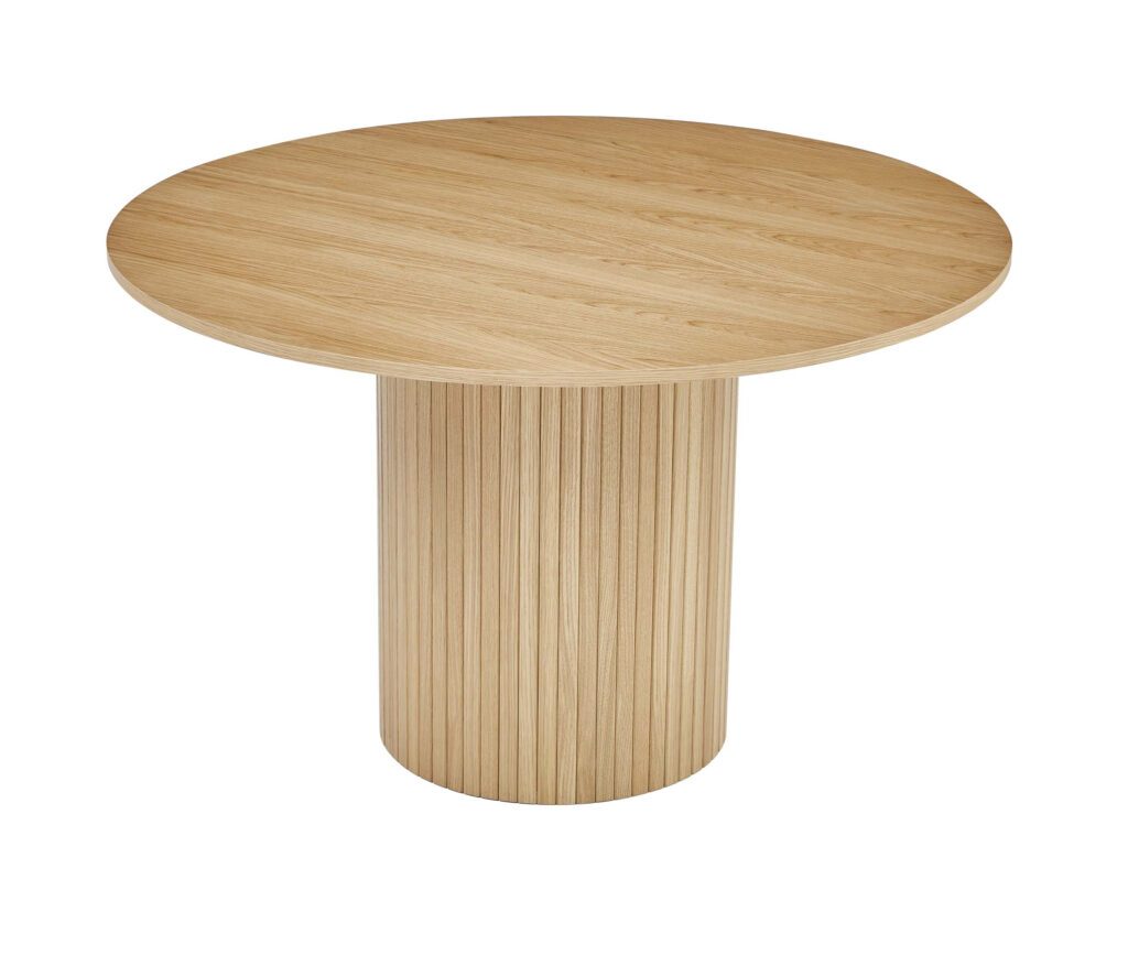 Caesar Round Dining Table – Walnut or Oak Finish