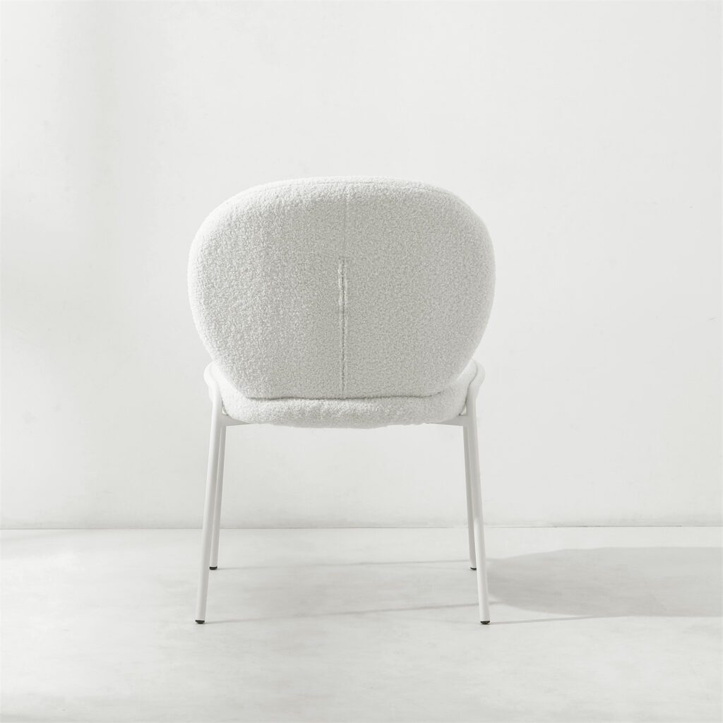 Dantel Sherpa Fabric Accent Chair