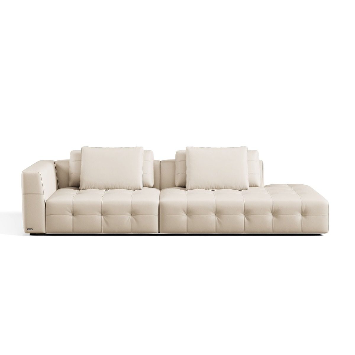 Senka Premium 4-Seater Top Grain Leather Sofa