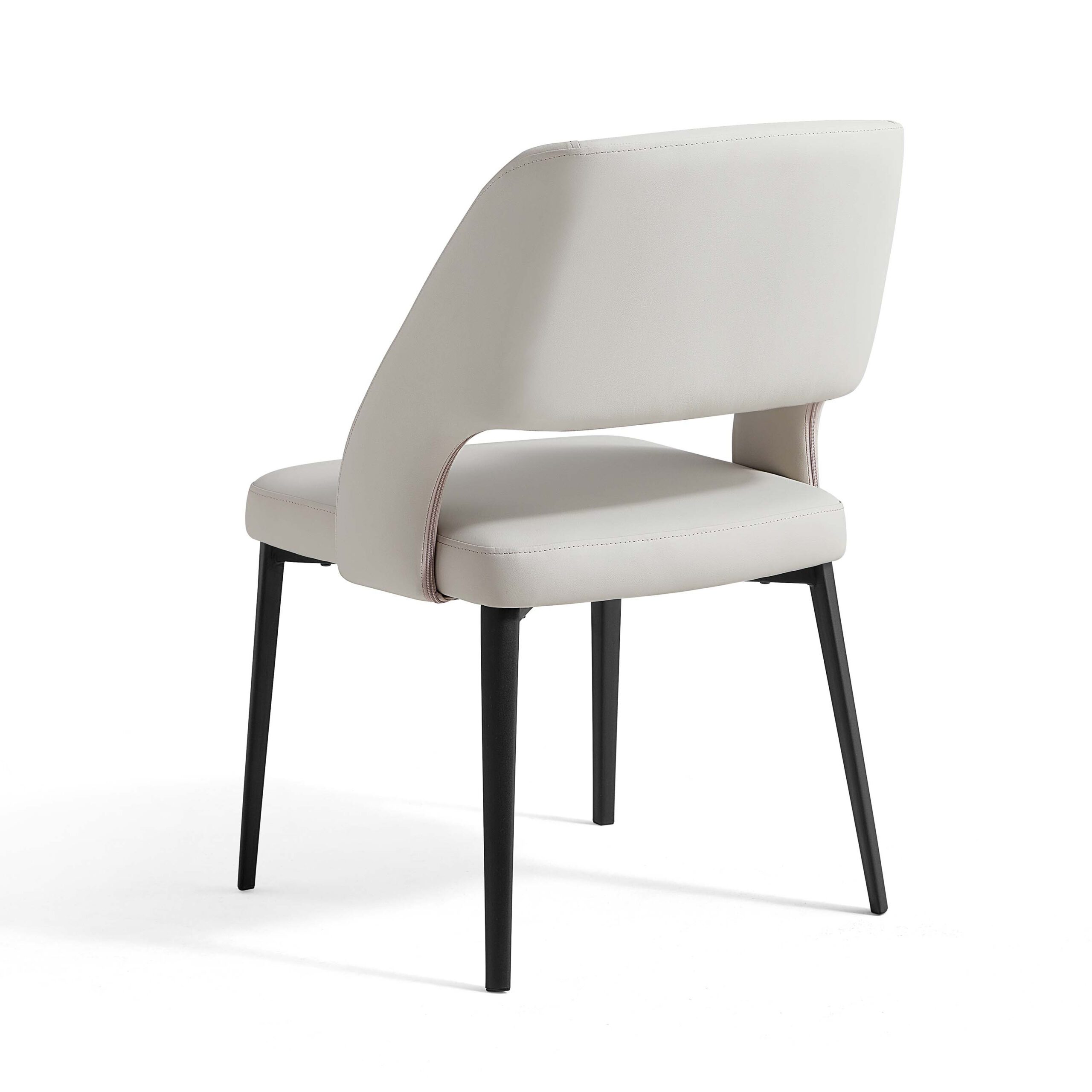 Malha Faux Leather Armchair – Grey