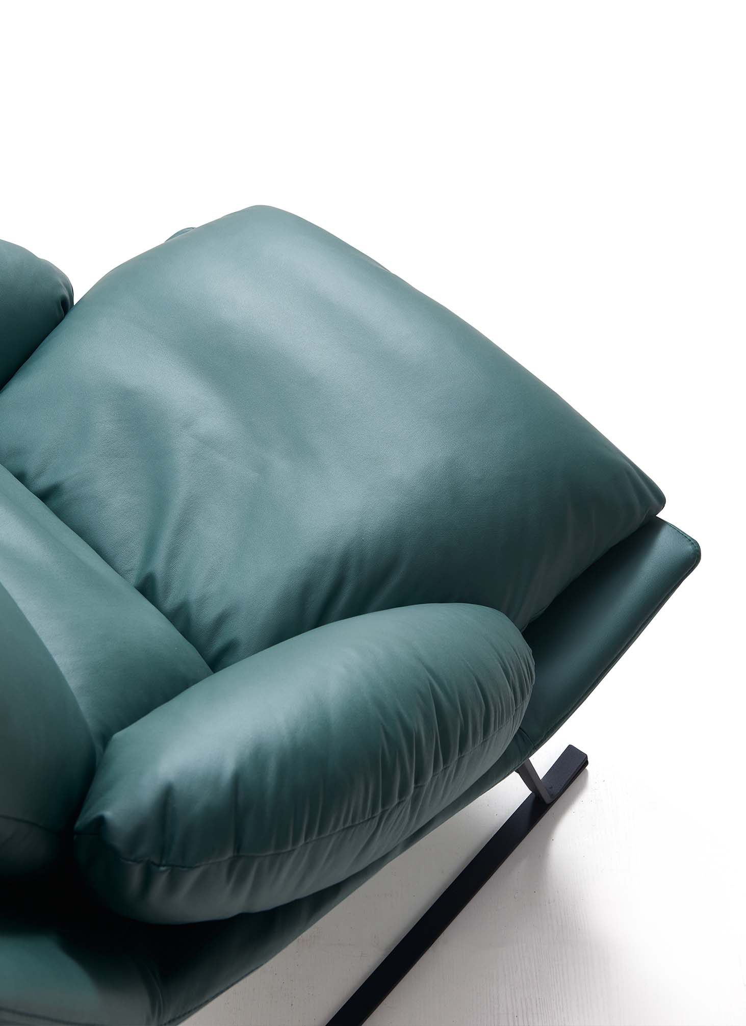 Whytlok Modern Green Leathaire Armchair
