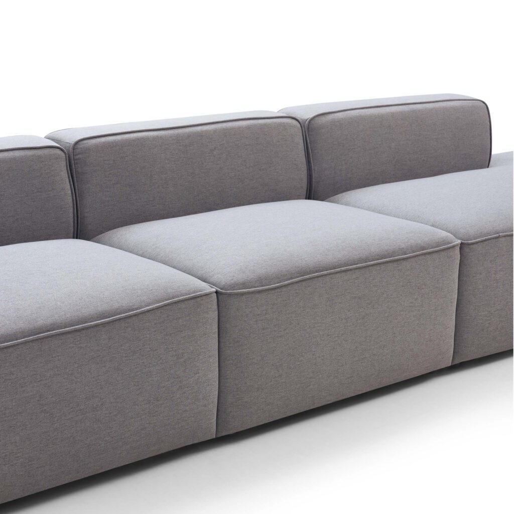 Tuomas 4-Seater Left Chaise Sofa – Light Grey