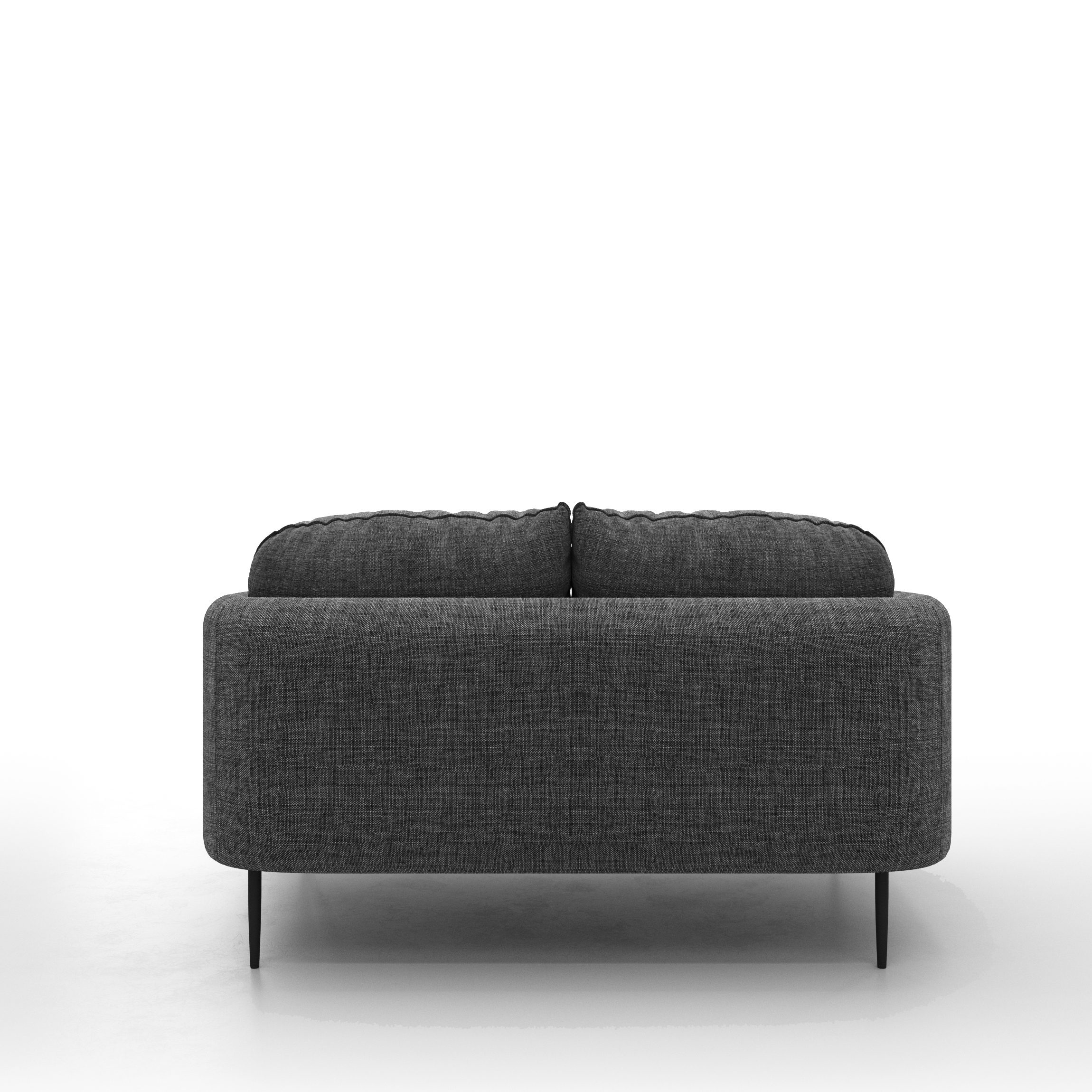 Waleis 2-Seater Sofa (Dark Grey)