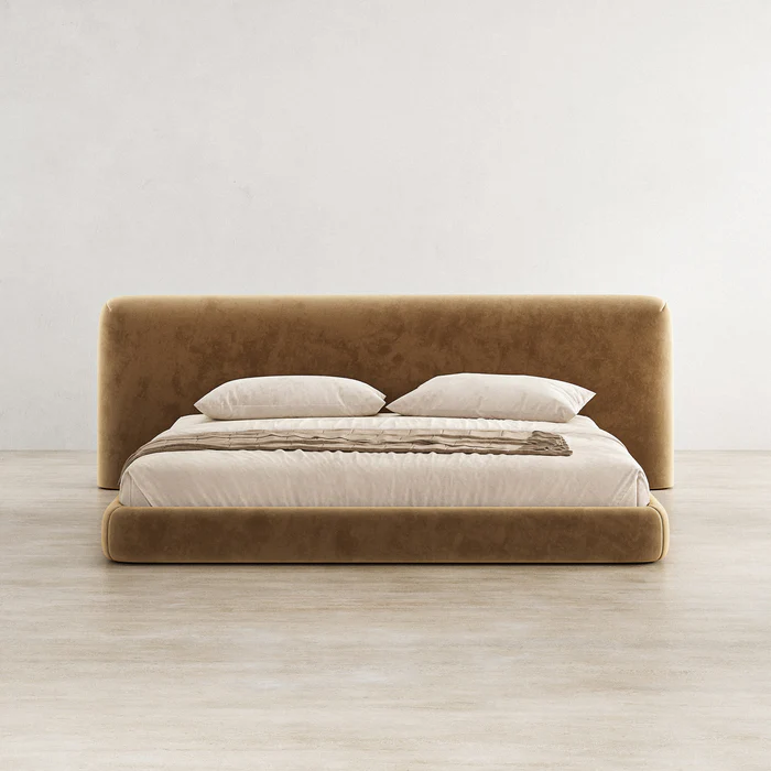 The Aurelio Plush Velvet Bed Frame