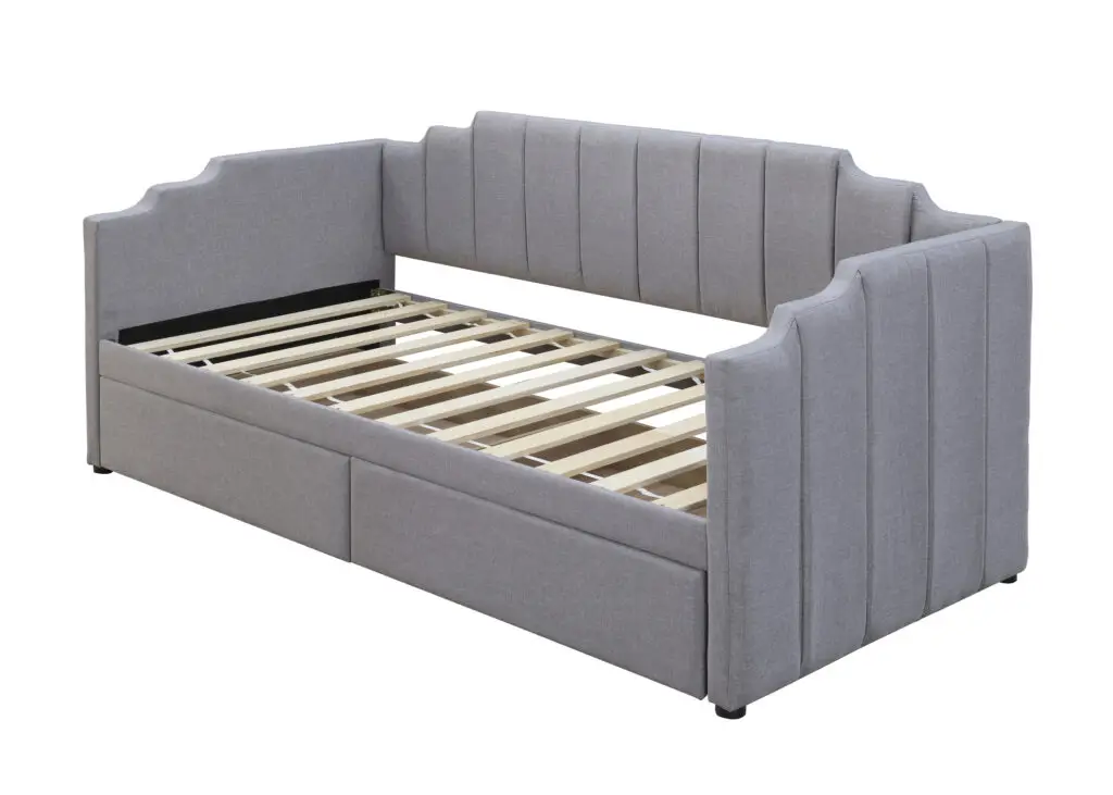 Alphosine Single Kids Daybed with Dual Storage Drawers