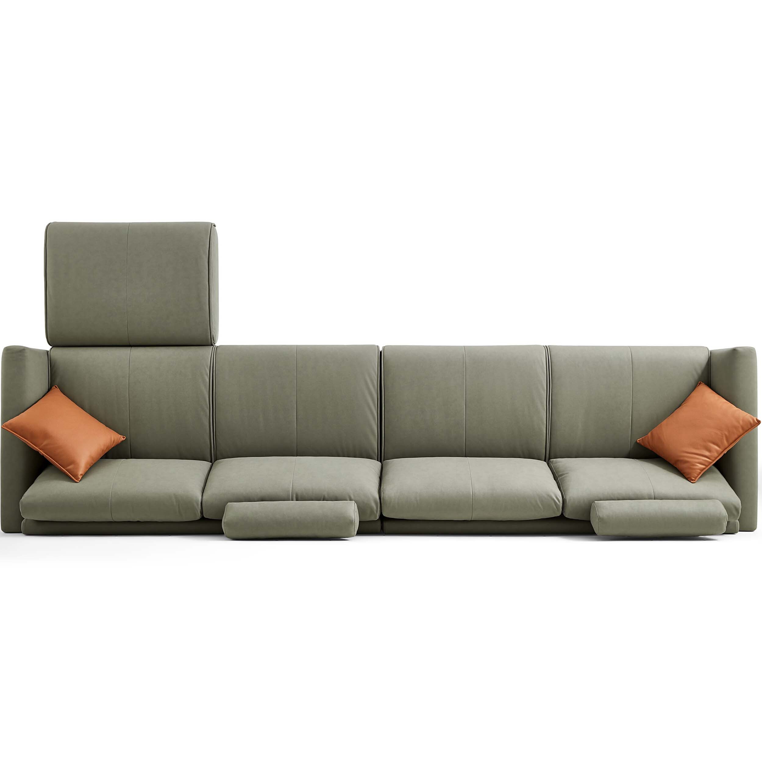 Kordale 5-Seater Leathaire Sofa with Ottoman