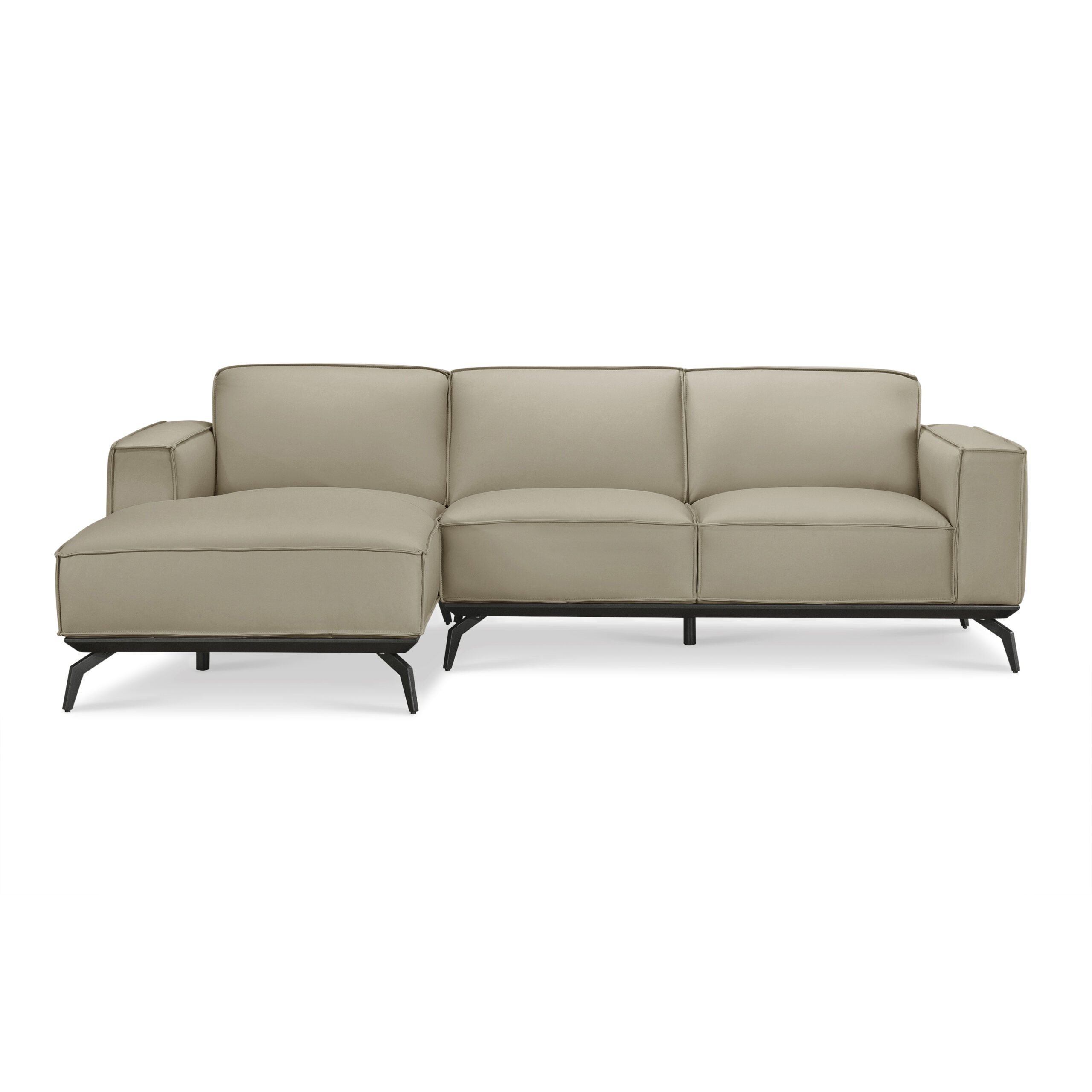 Mateus Full Leather L-Shape Sofa