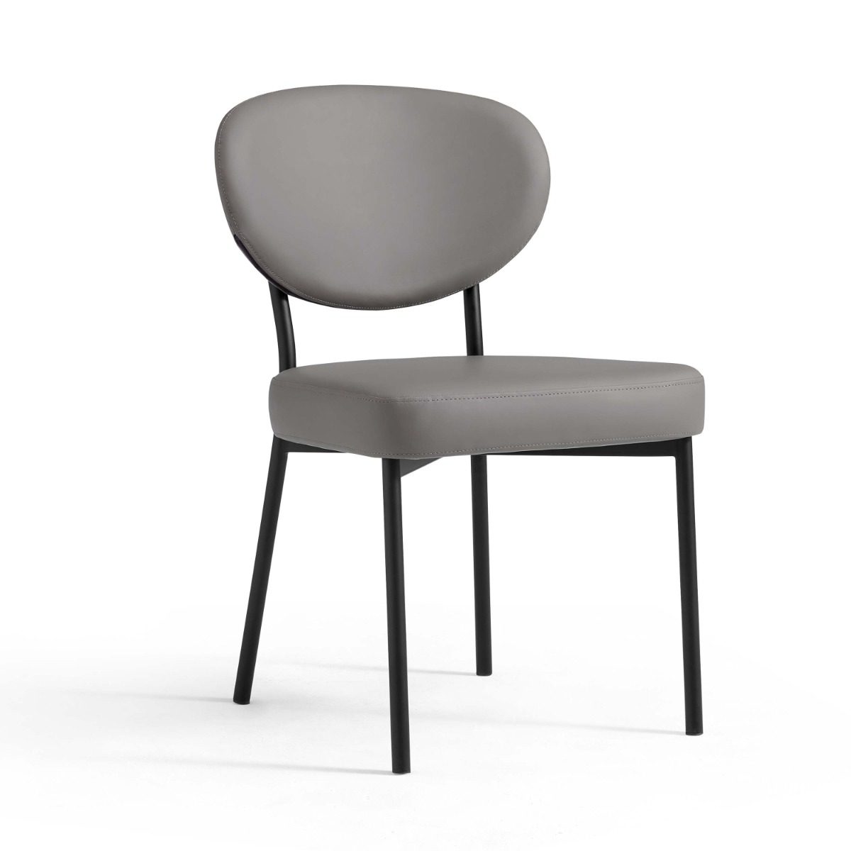 Choni Faux Leather Armless Chair