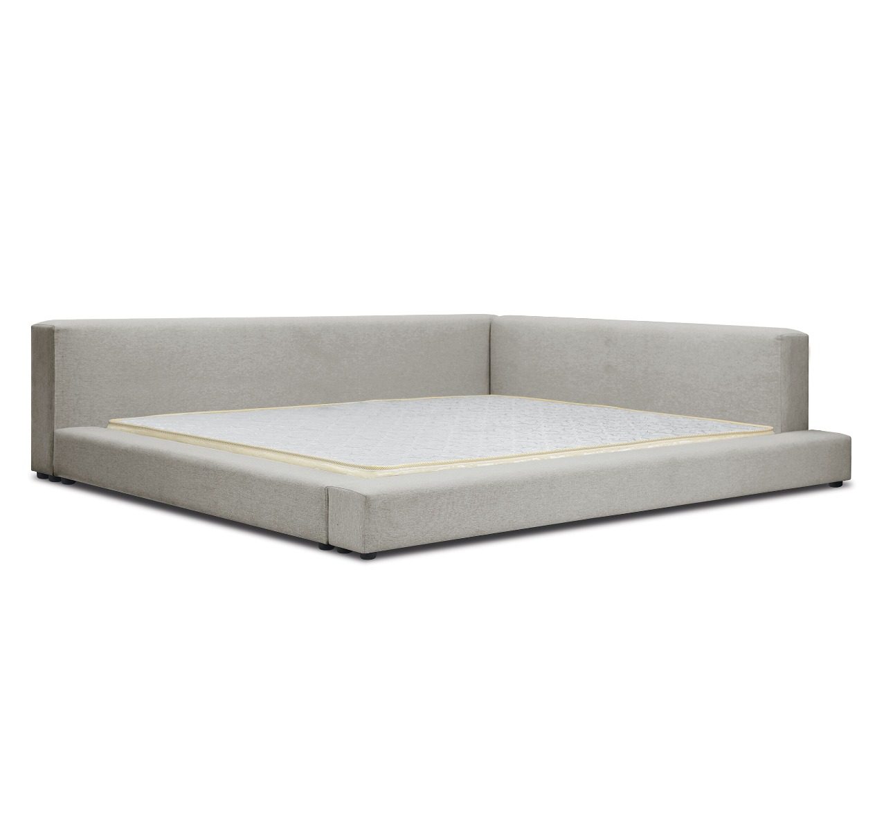 Clara Low Profile Upholstered Queen Bed Frame