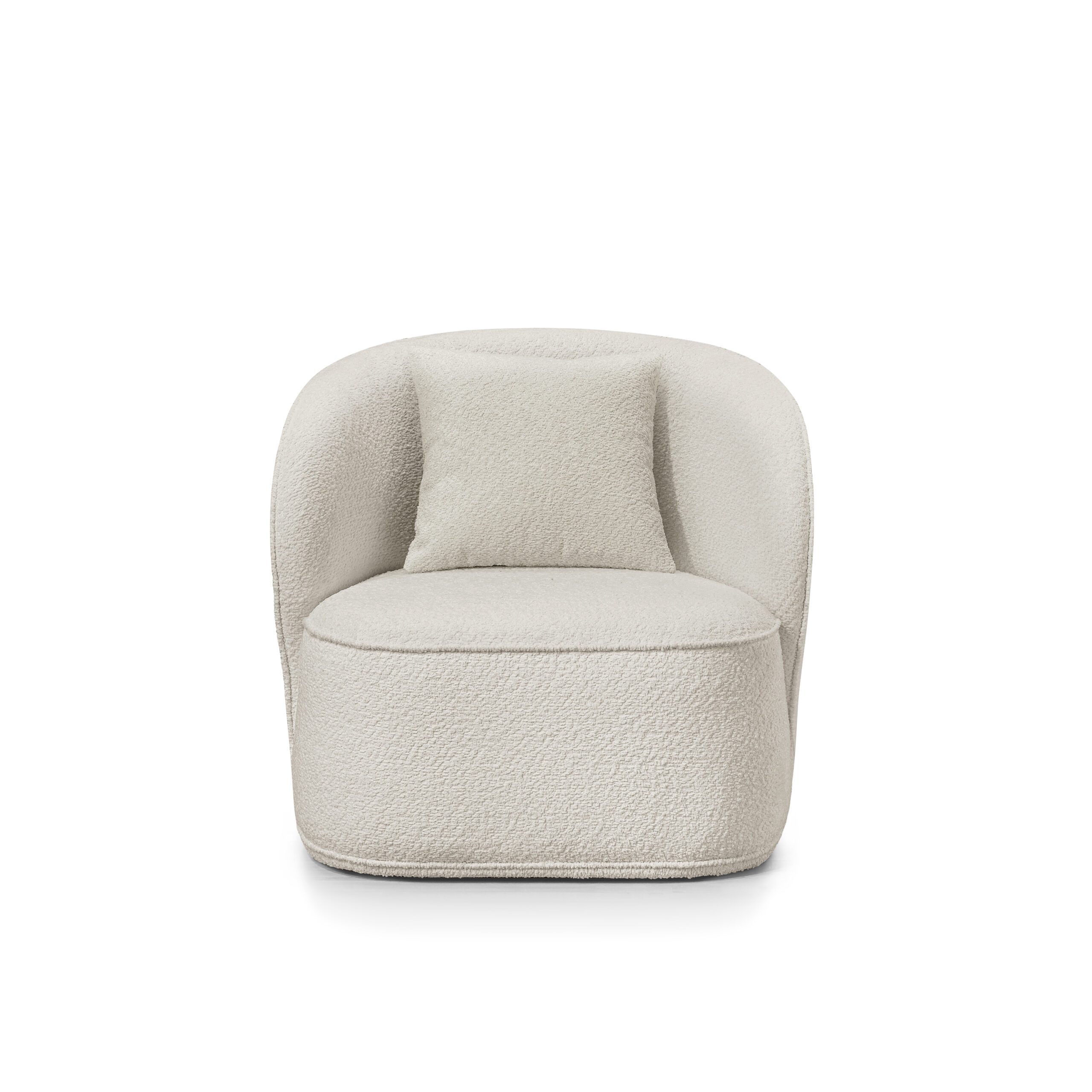 Delanna Boucle Fabric Lounge Chair