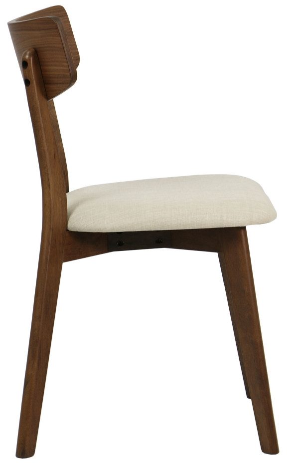 Ross 1+8 Walnut Dining Set with Cream Seats