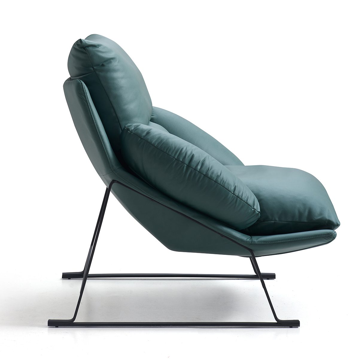 Whytlok Modern Green Leathaire Armchair
