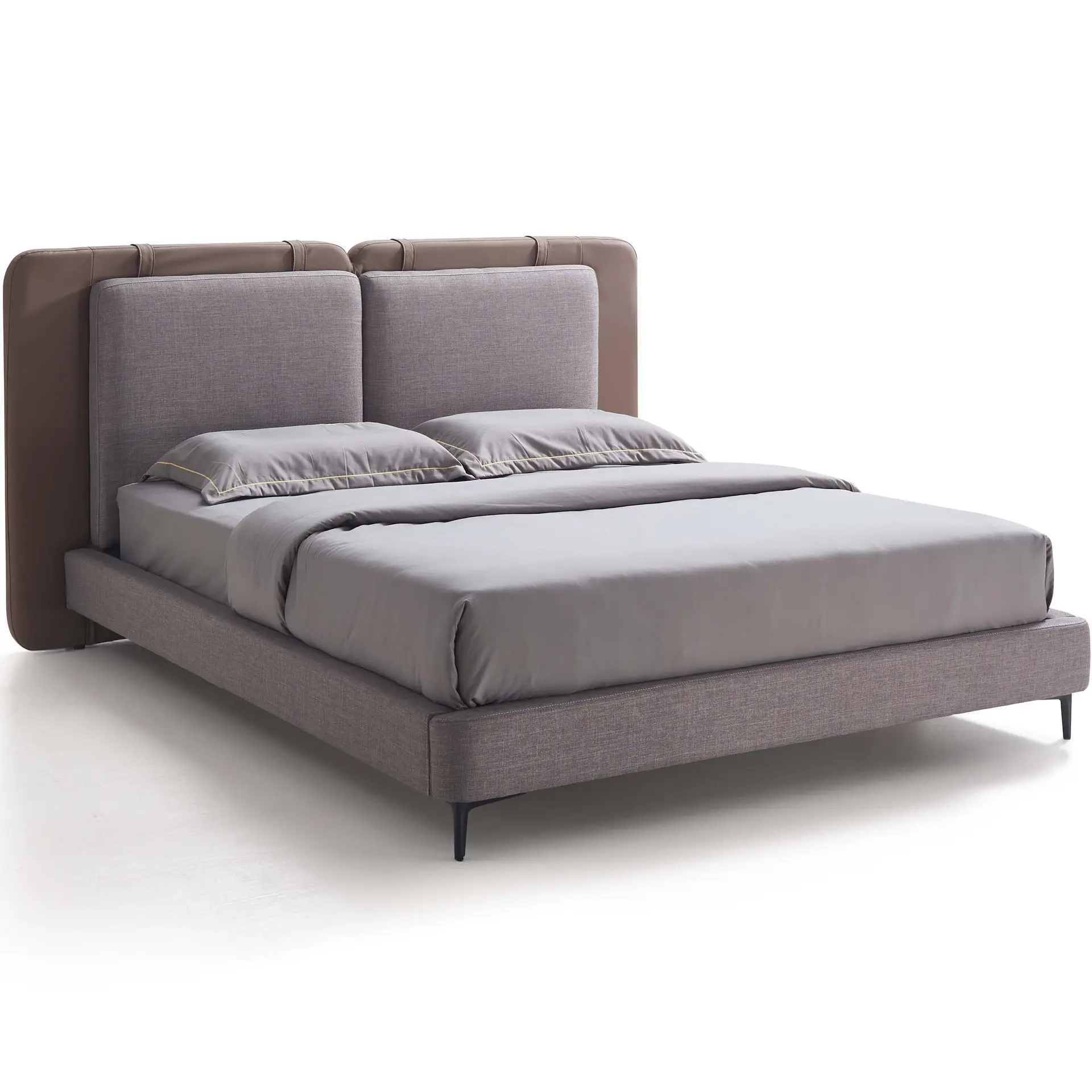 Adaliz Luxe Upholstered Bedframe with Matching Pedestals