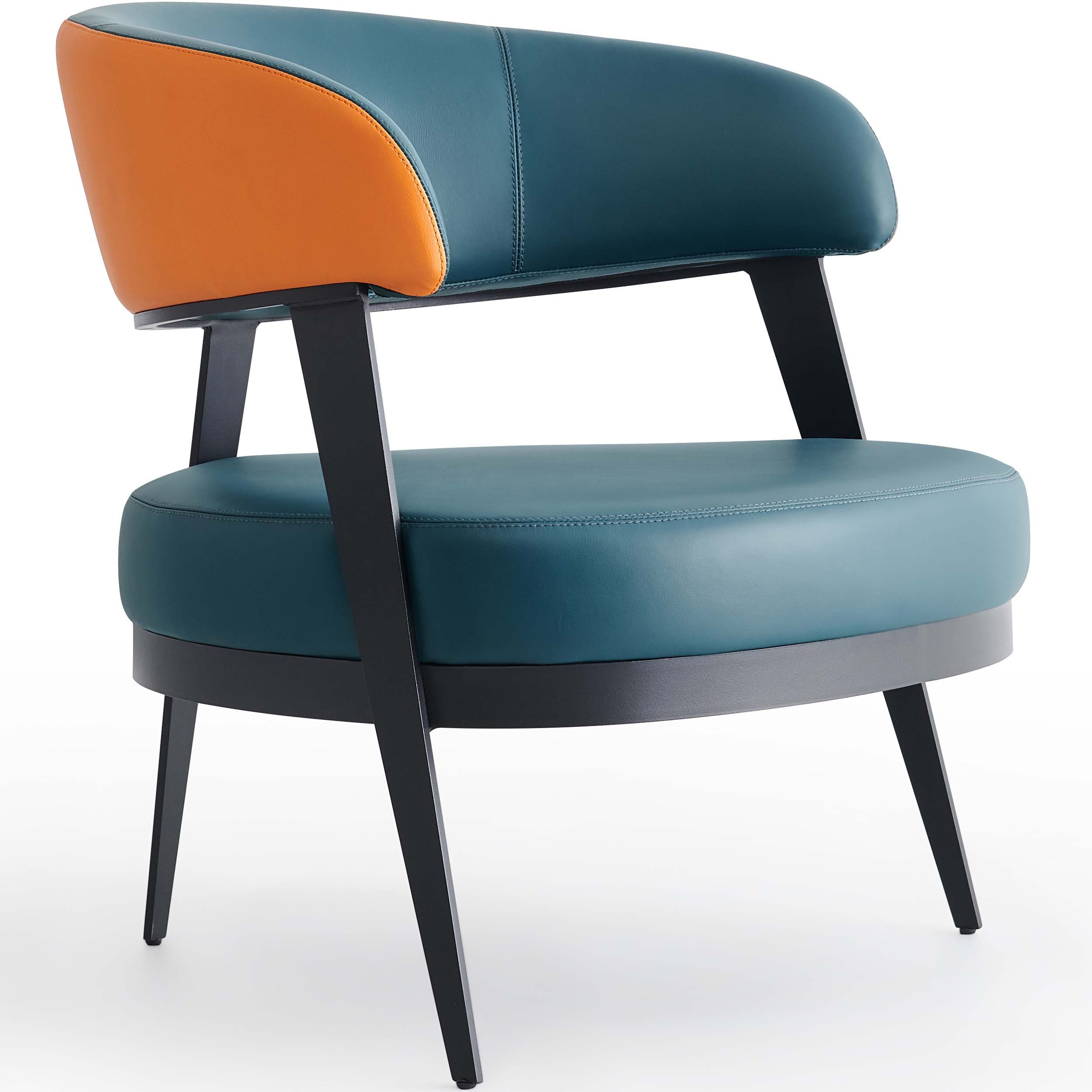 Parmenio Premium Leather Accent Armchair