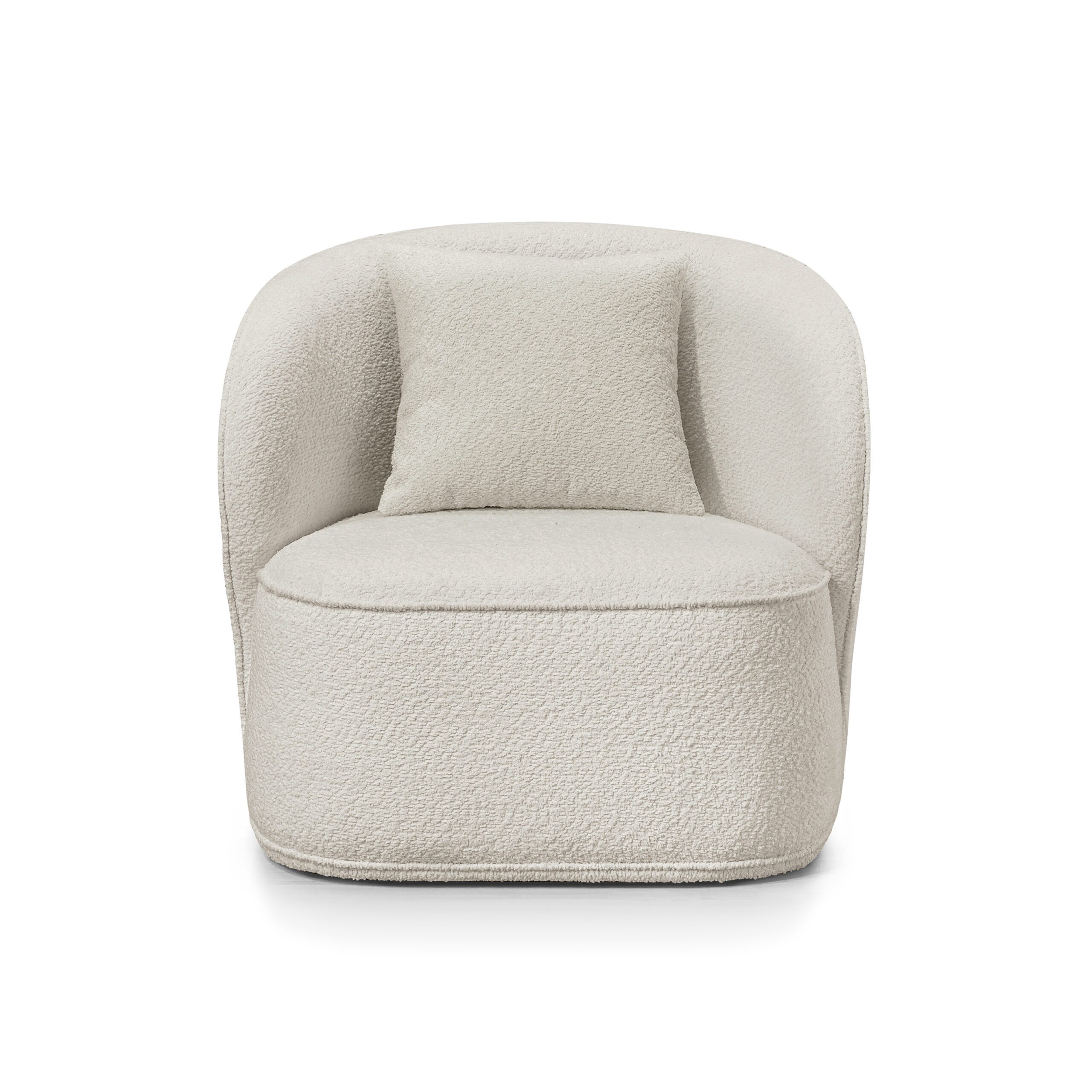 Delanna Boucle Fabric Lounge Chair