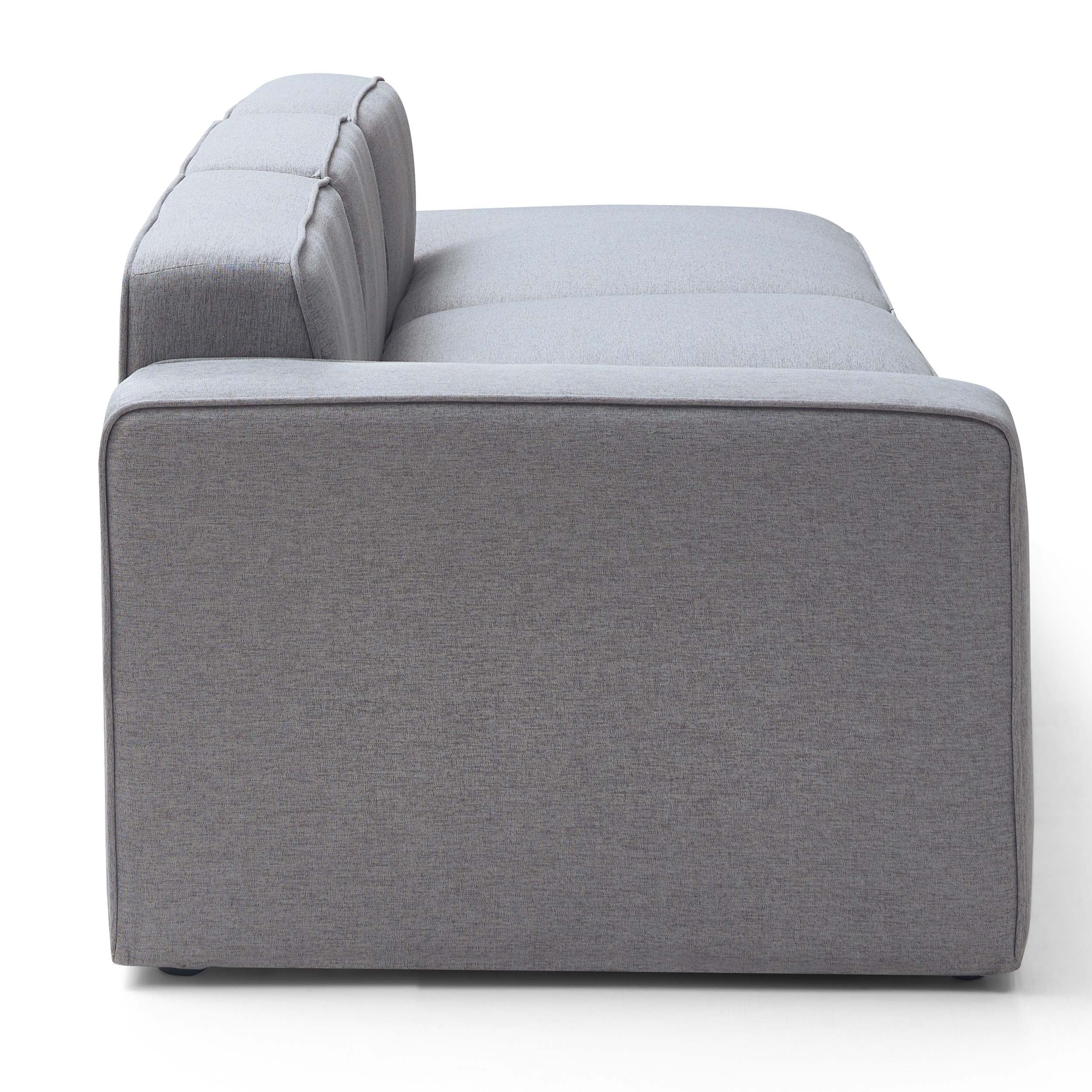 Tuomas 4-Seater Left Chaise Sofa – Light Grey
