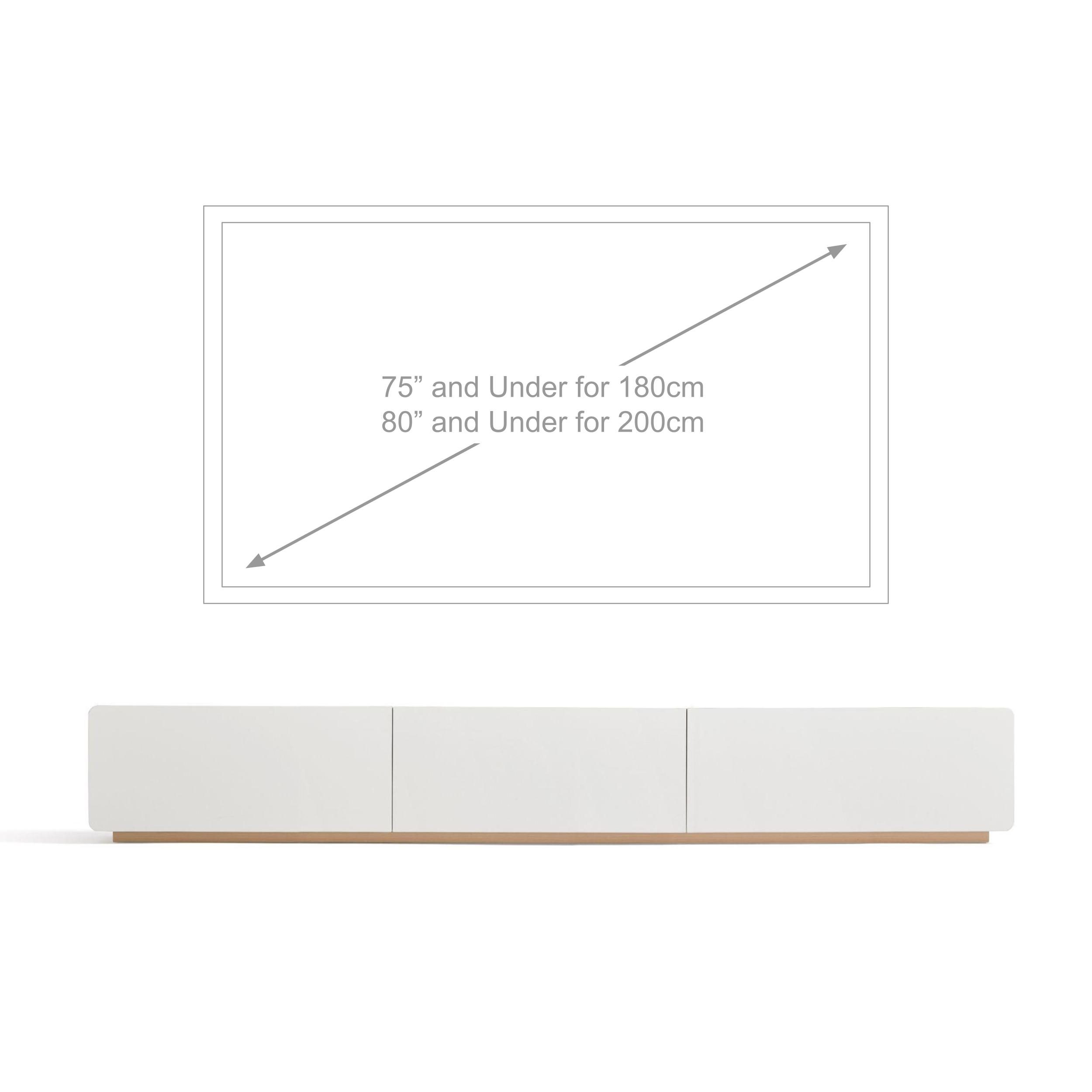 Ayelin TV Console (White/Natural)