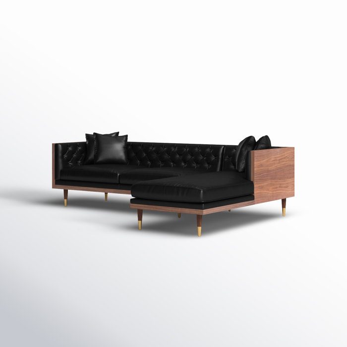 Lennox 2-Piece Leather Chaise Sectional